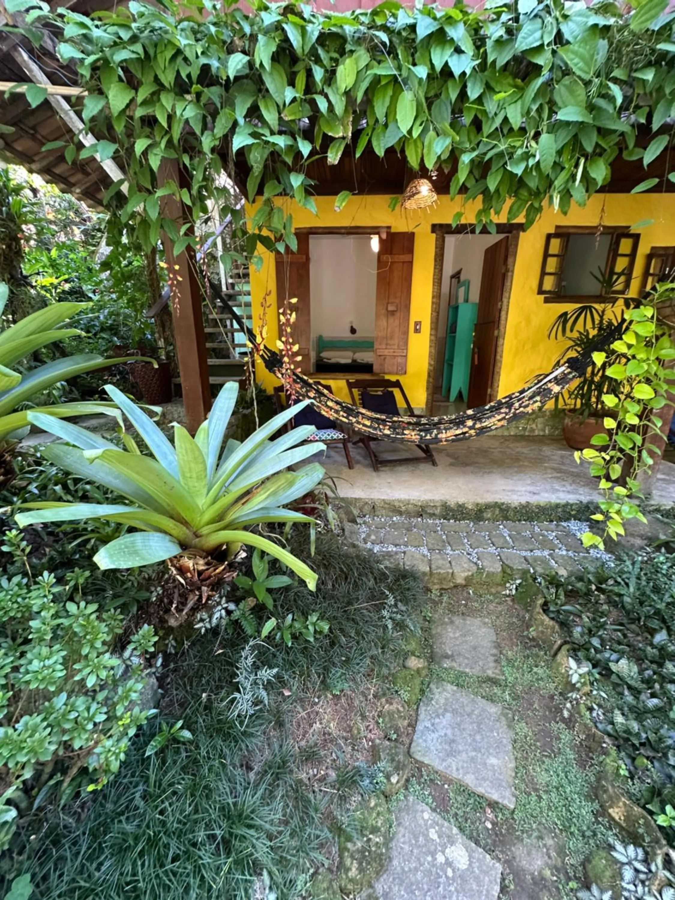 Balcony/Terrace in Pousada Cachoeira