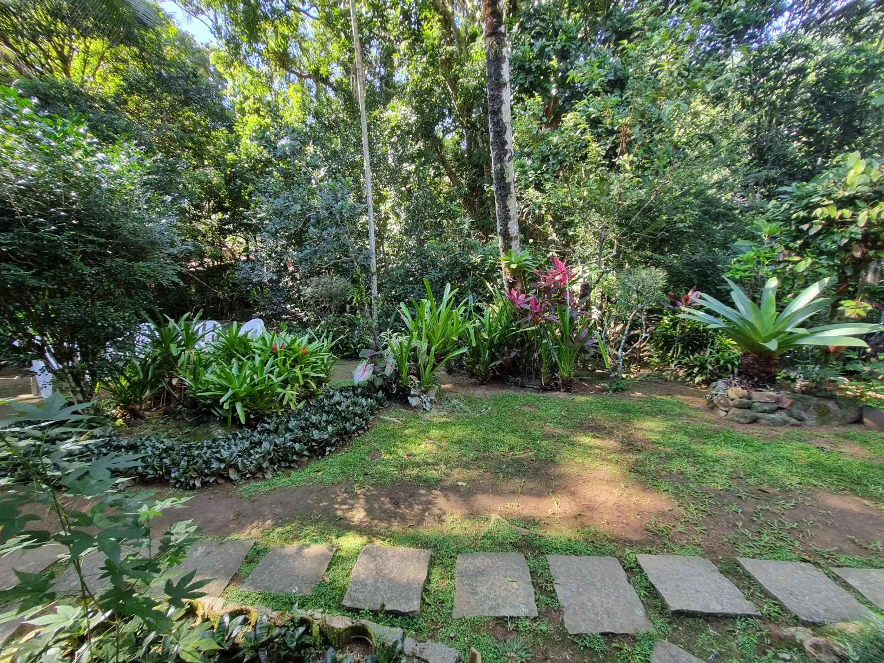 Garden view in Pousada Cachoeira