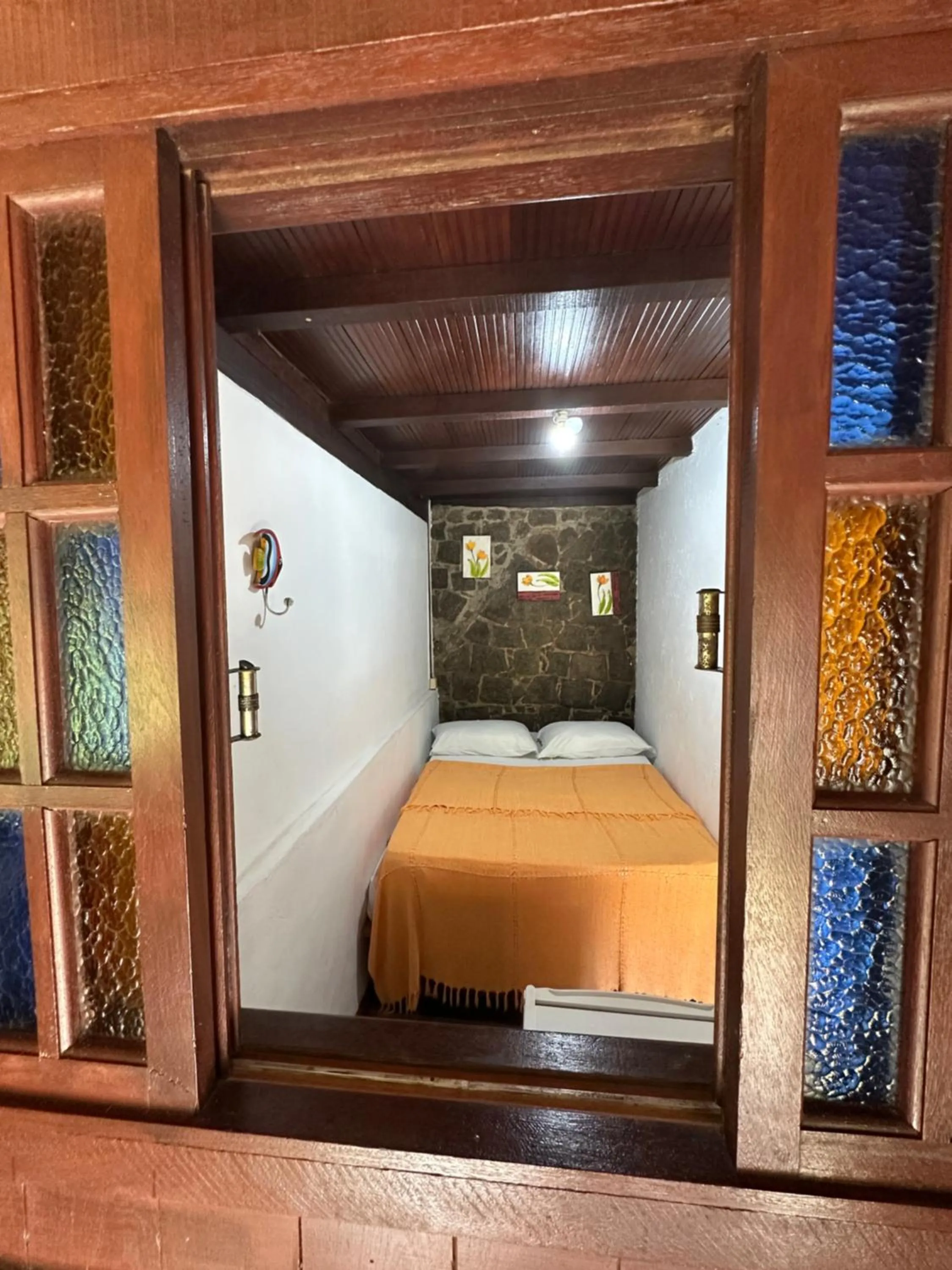 Bed in Pousada Cachoeira