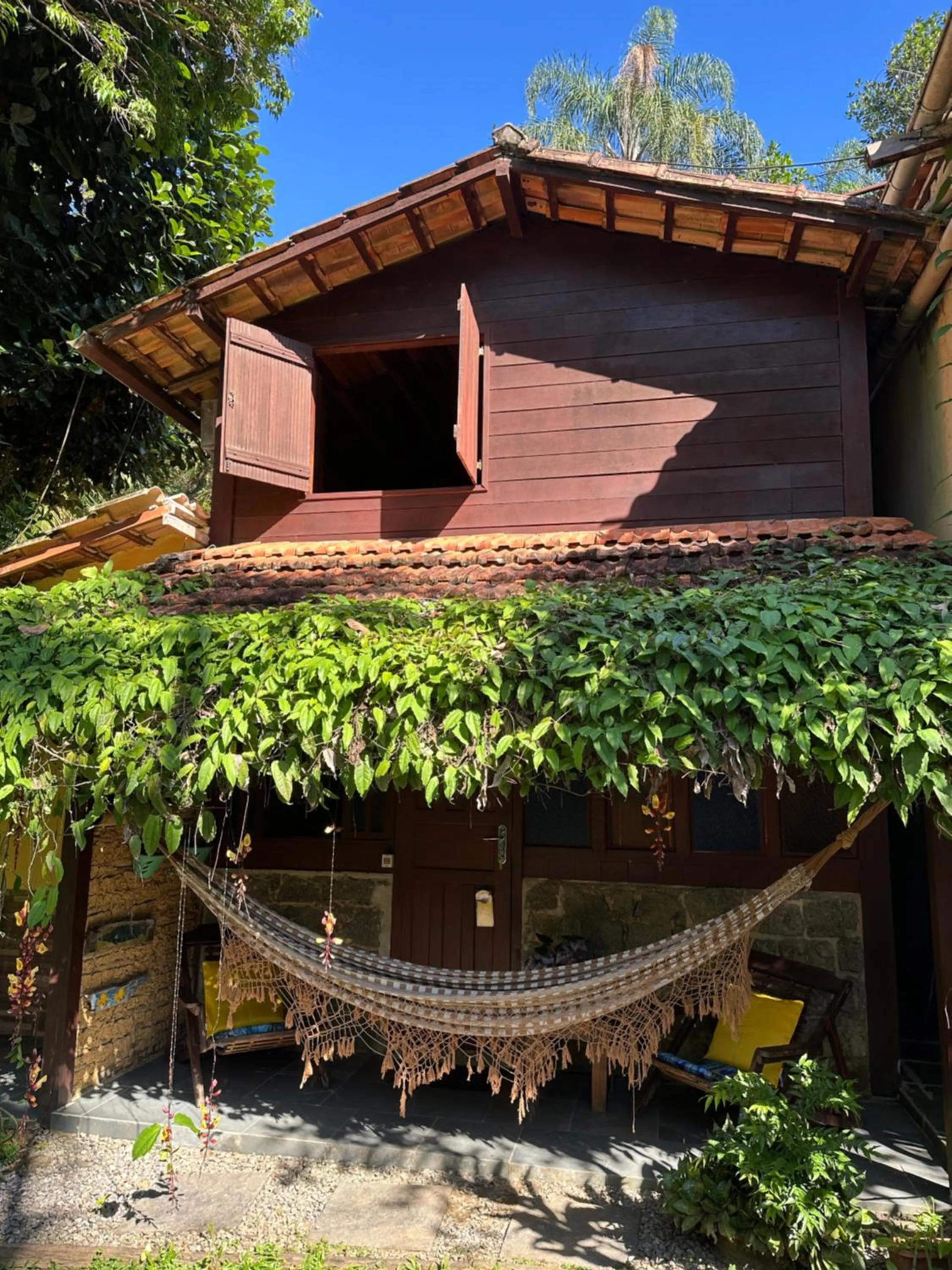 Balcony/Terrace in Pousada Cachoeira