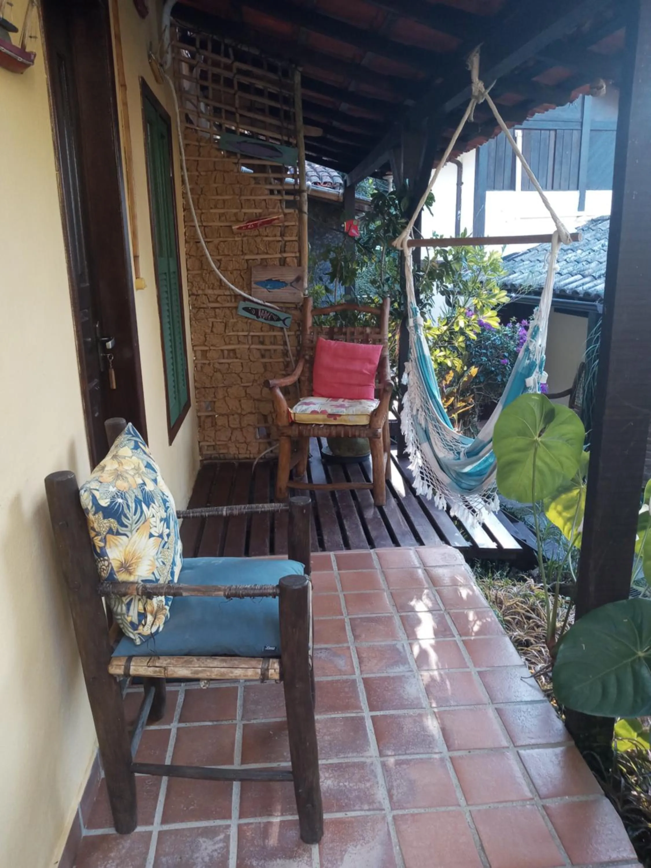 Patio in Pousada Cachoeira