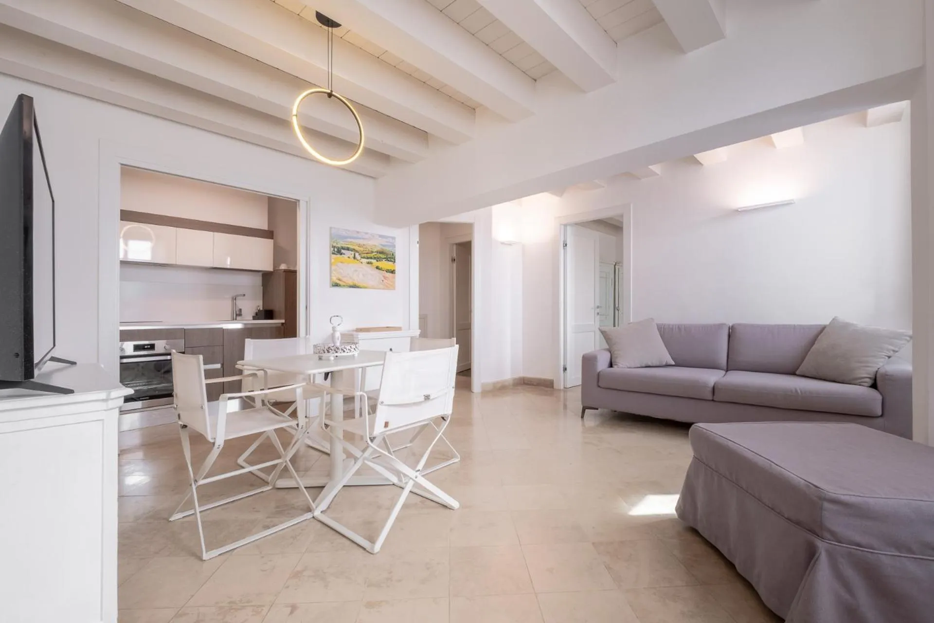 Kitchen or kitchenette in Palazzo Alfeo Aparthotel
