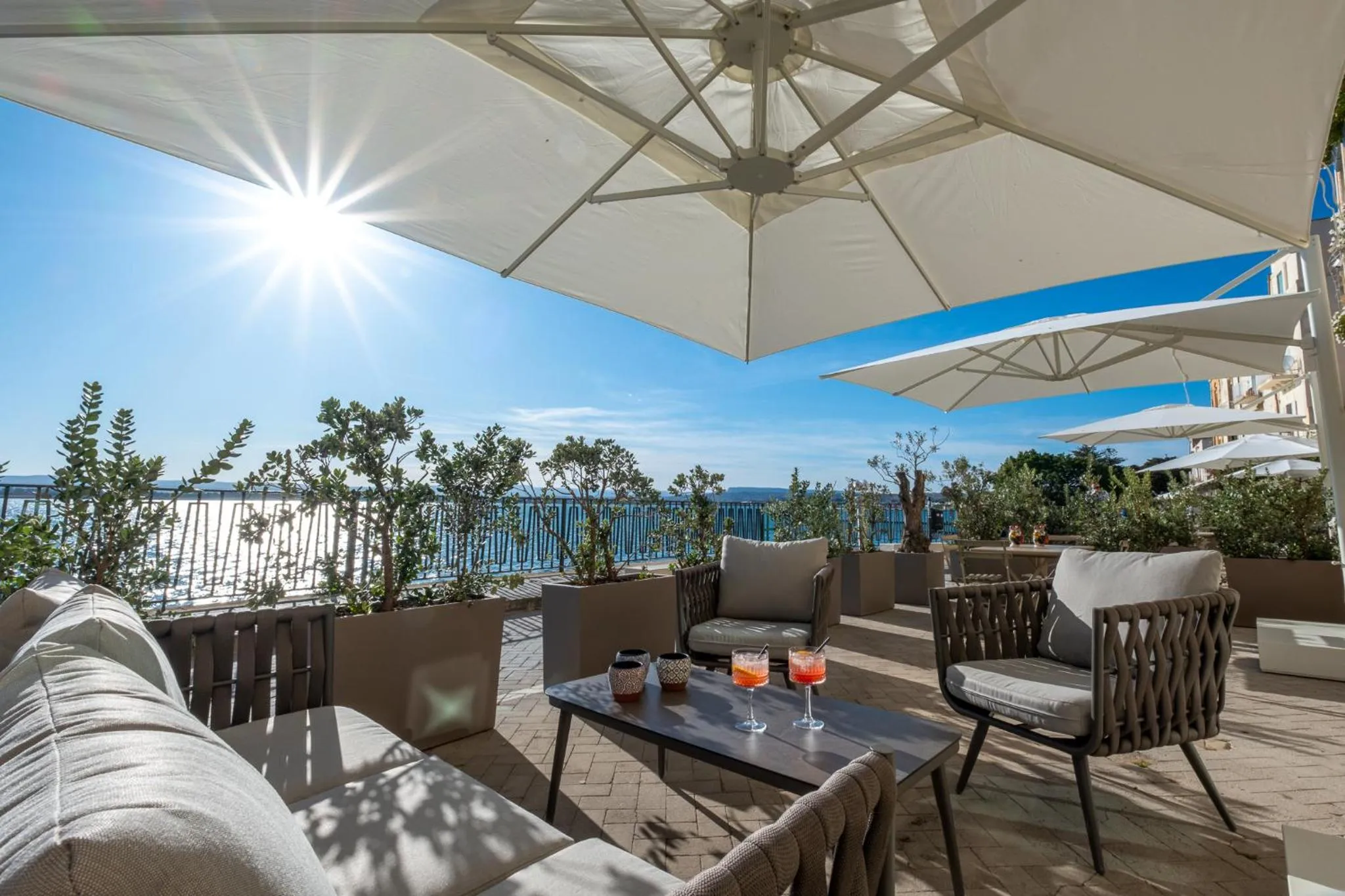 Patio in Palazzo Alfeo Aparthotel
