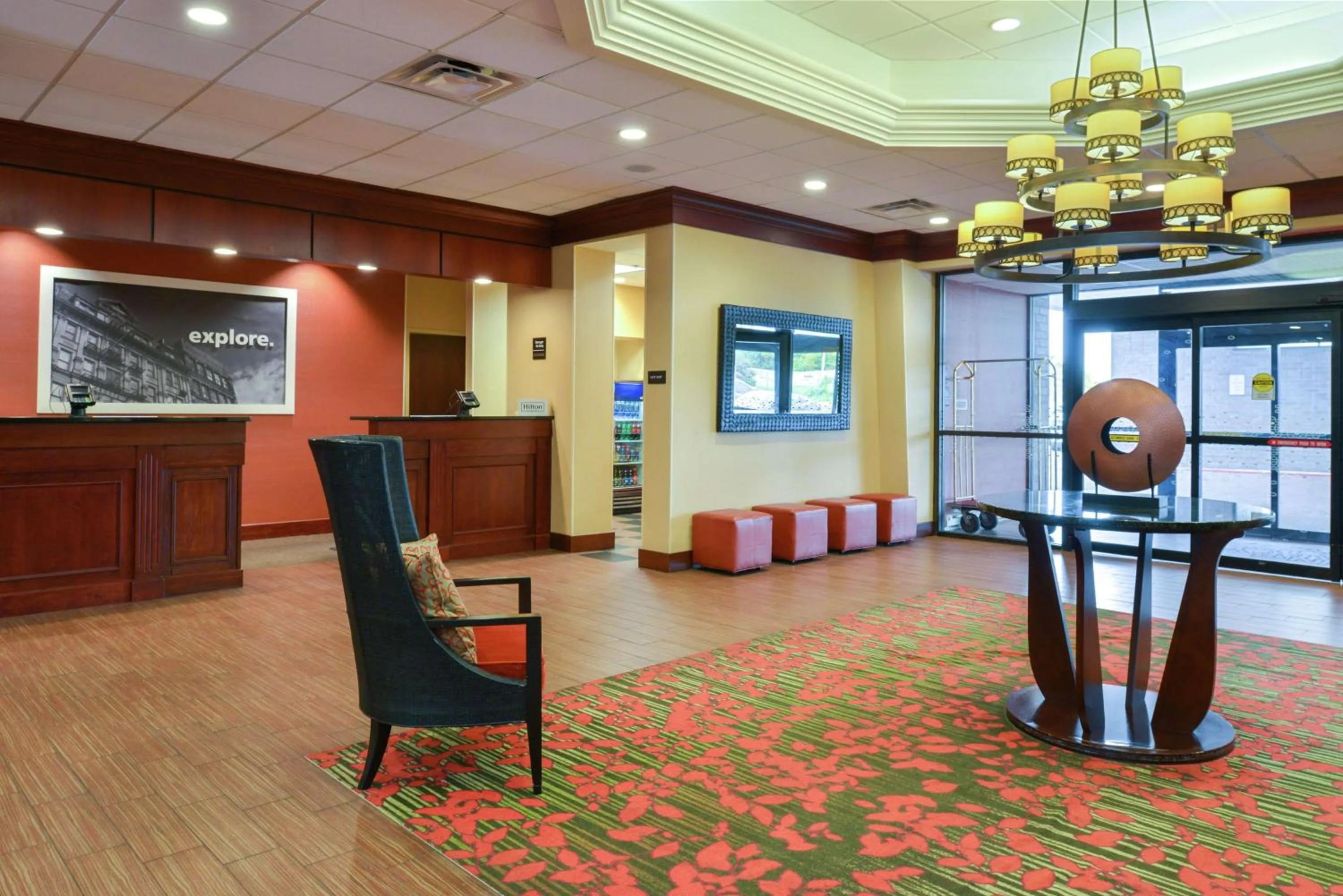 Lobby or reception in Hampton Inn Frederick