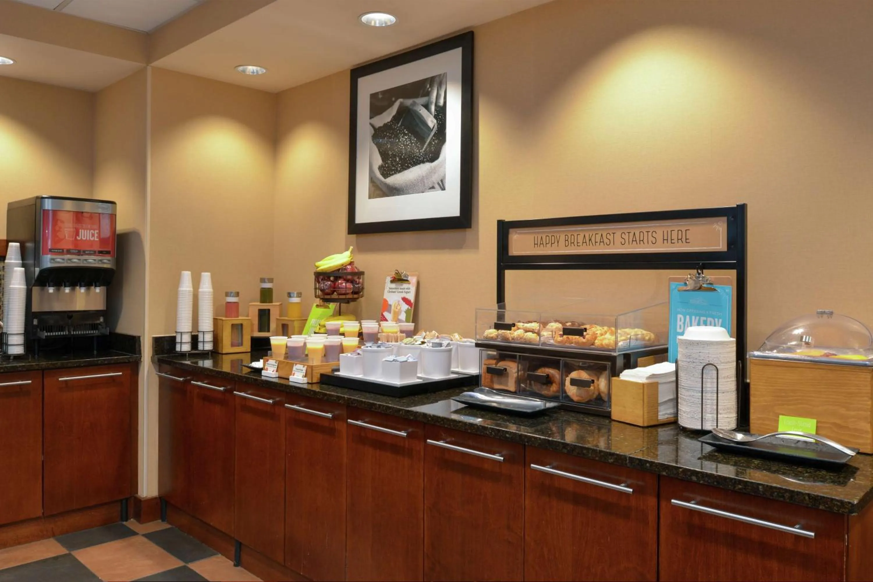 Breakfast in Hampton Inn Frederick