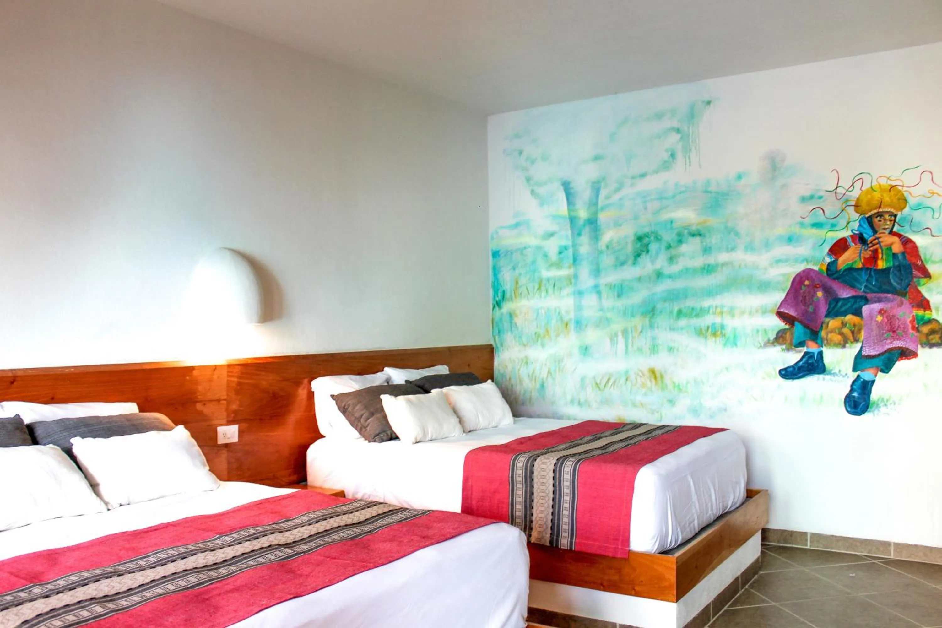 Bed in Axkan Arte Hotel Tuxtla