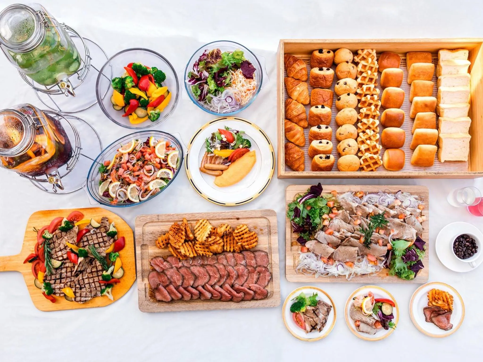 Buffet breakfast in Okayama International Hotel