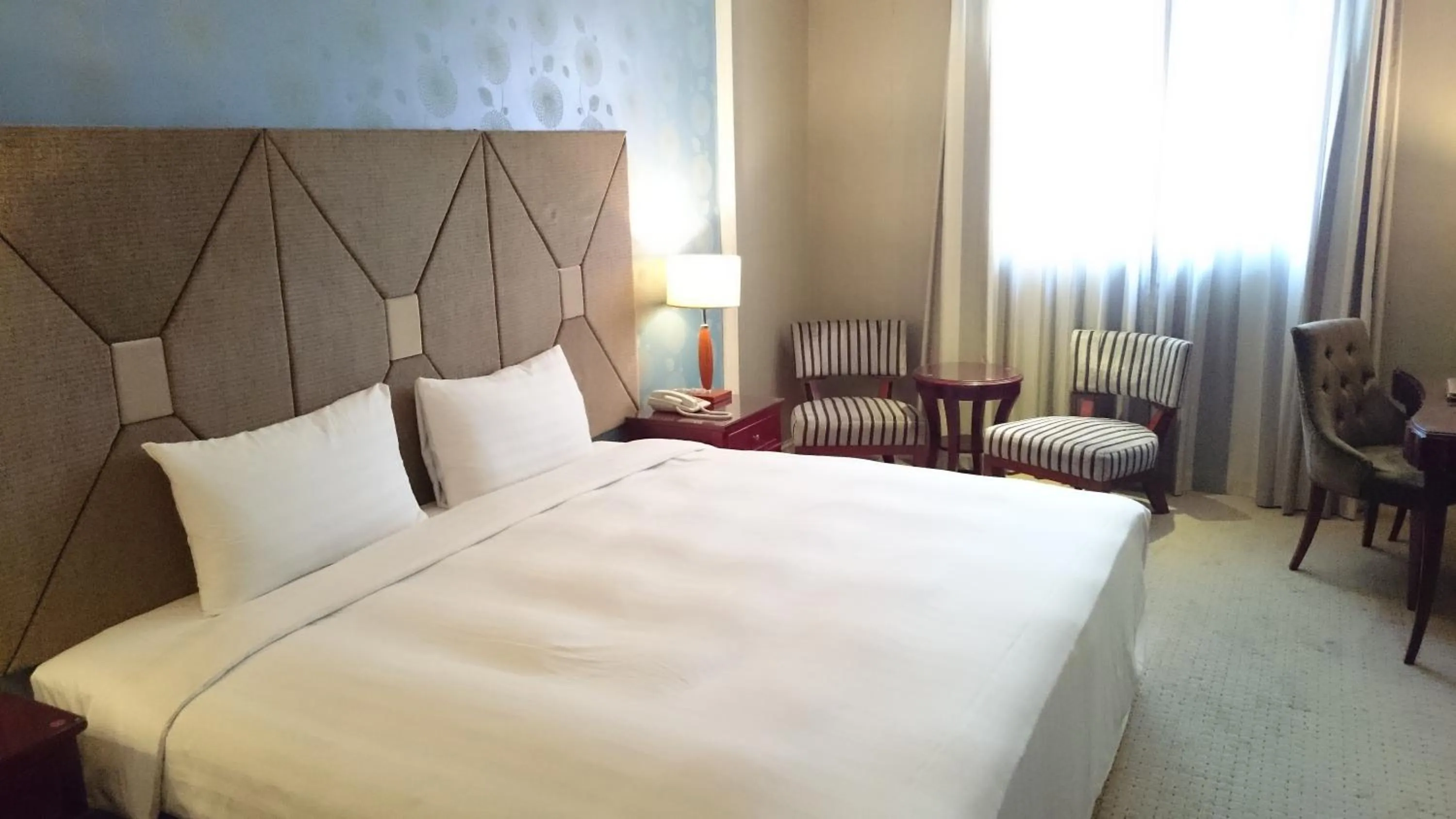 Decorative detail, Bed in MRT Hotel