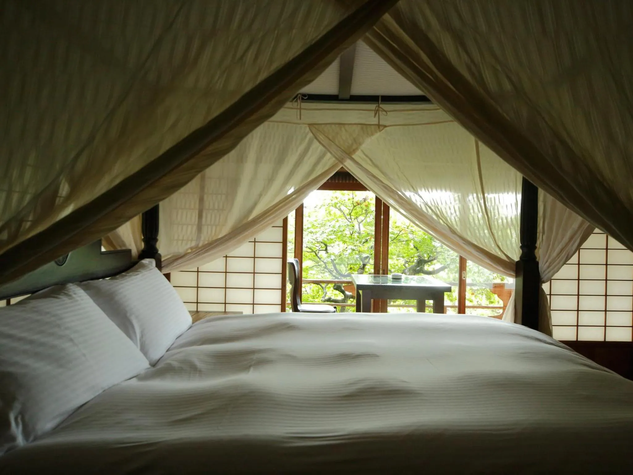 Bed in Kotohira Kadan