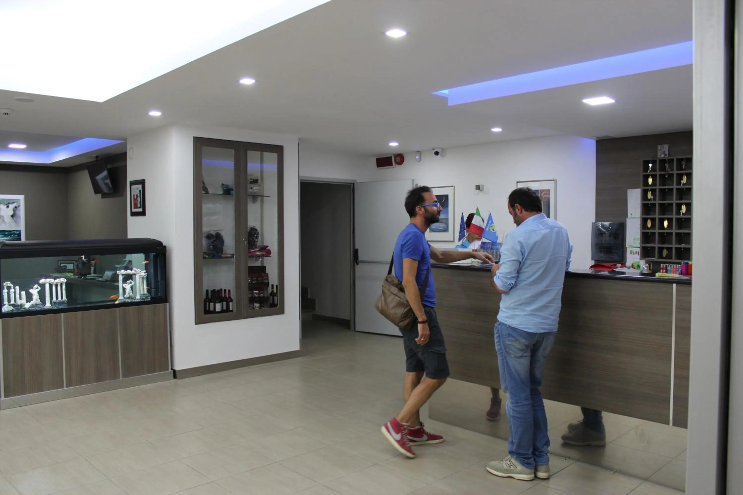 Lobby or reception in Hotel Poseidon