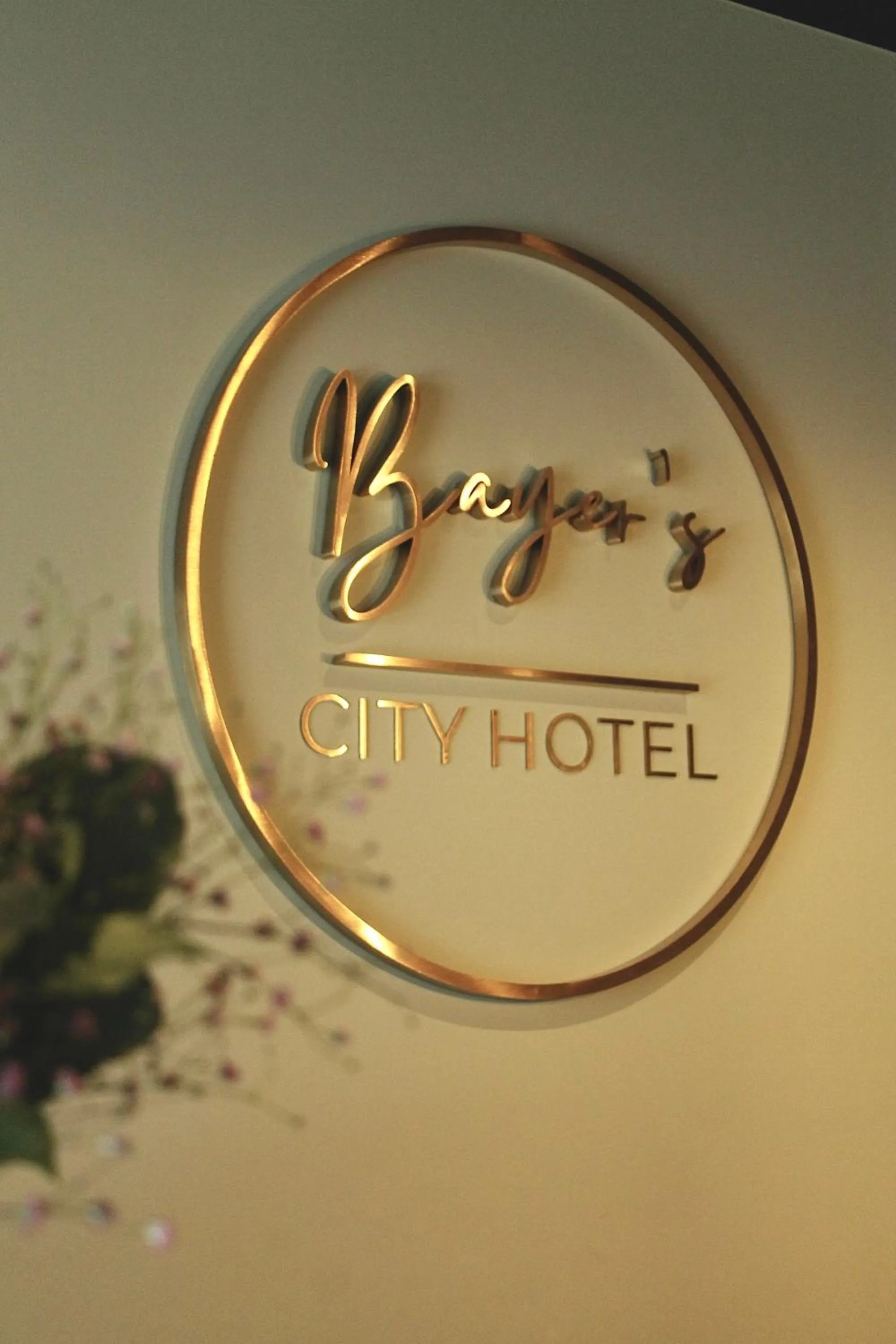Property logo or sign in Bayer's City Hotel