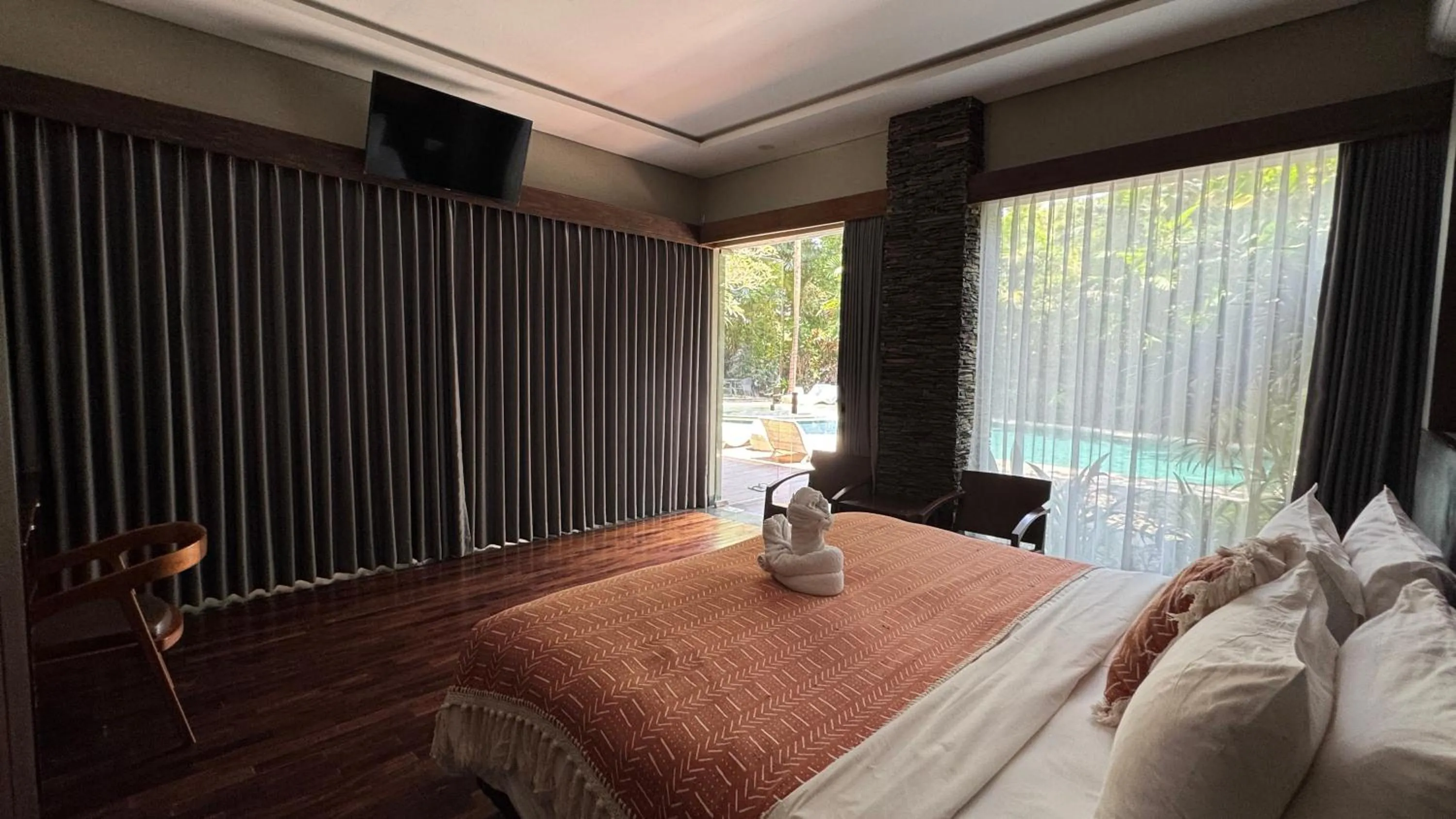 Bed in Del Cielo Villa Jimbaran