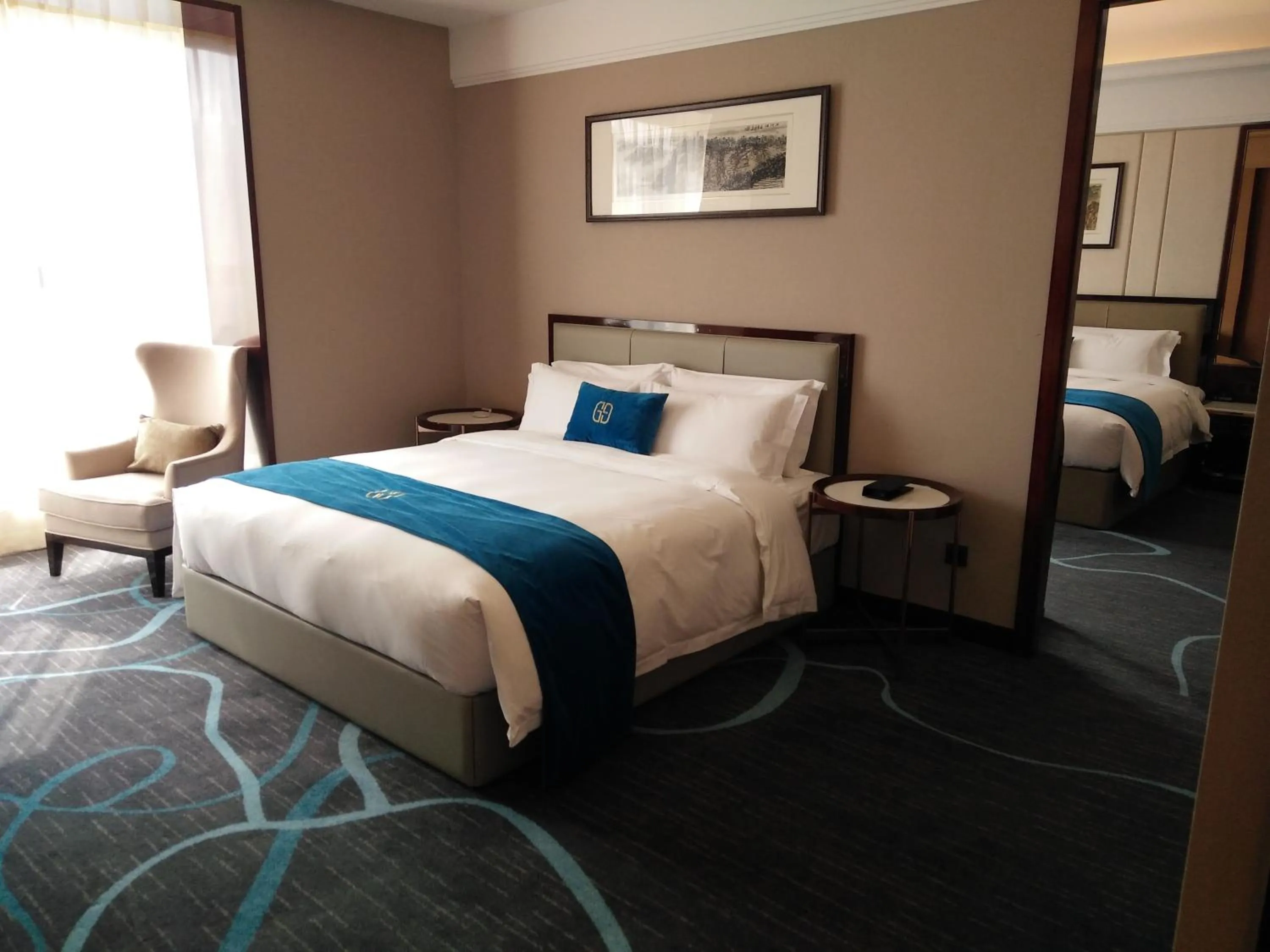 Photo of the whole room, Bed in Xi'an Lanxi International Hotel