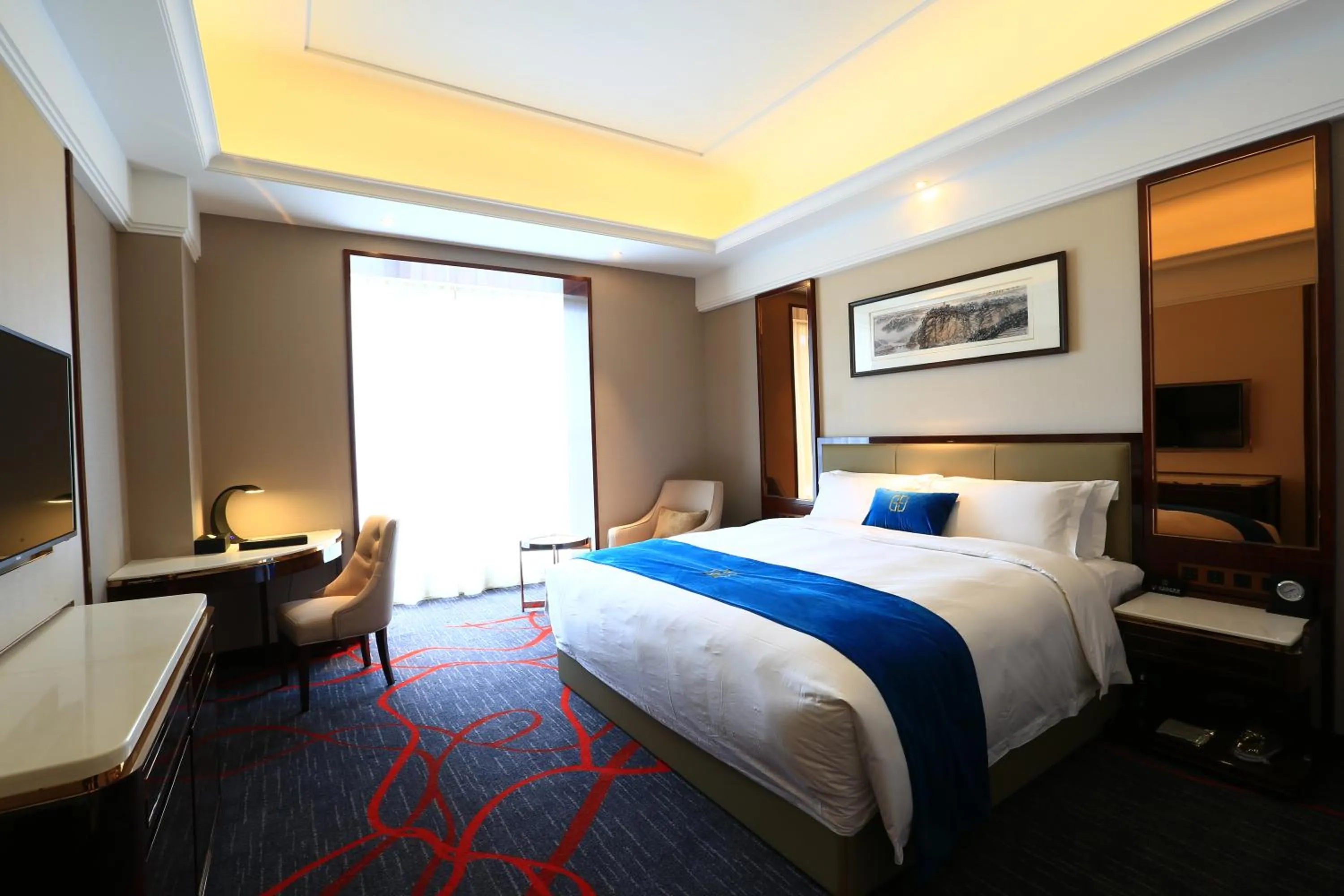 Photo of the whole room, Bed in Xi'an Lanxi International Hotel