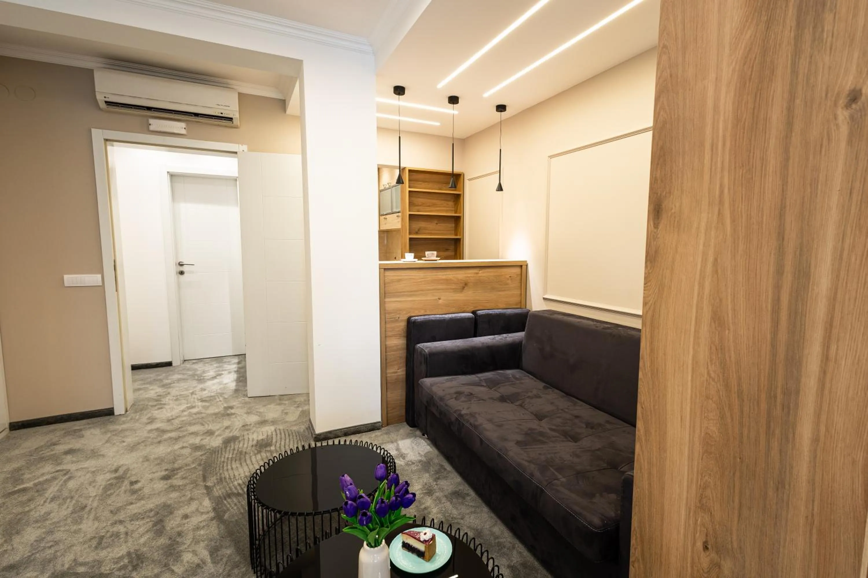 Kitchen or kitchenette in Garni Hotel Lotos