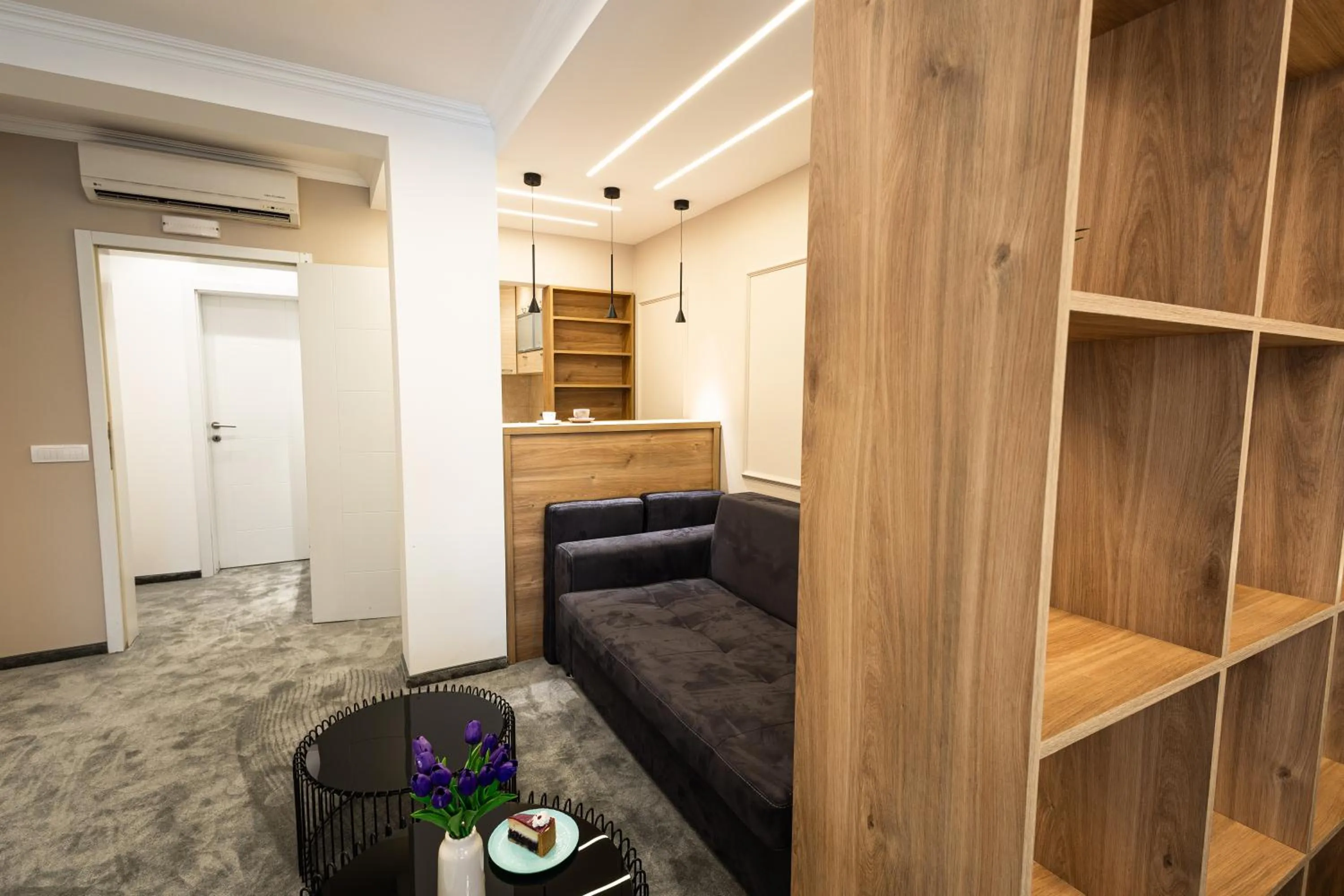 Kitchen or kitchenette in Garni Hotel Lotos