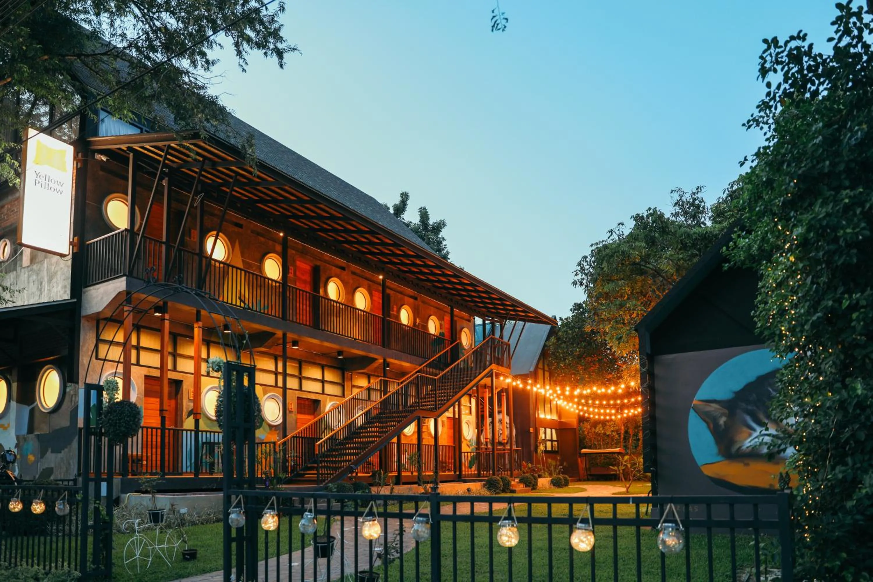 Property building in Yellow Pillow village