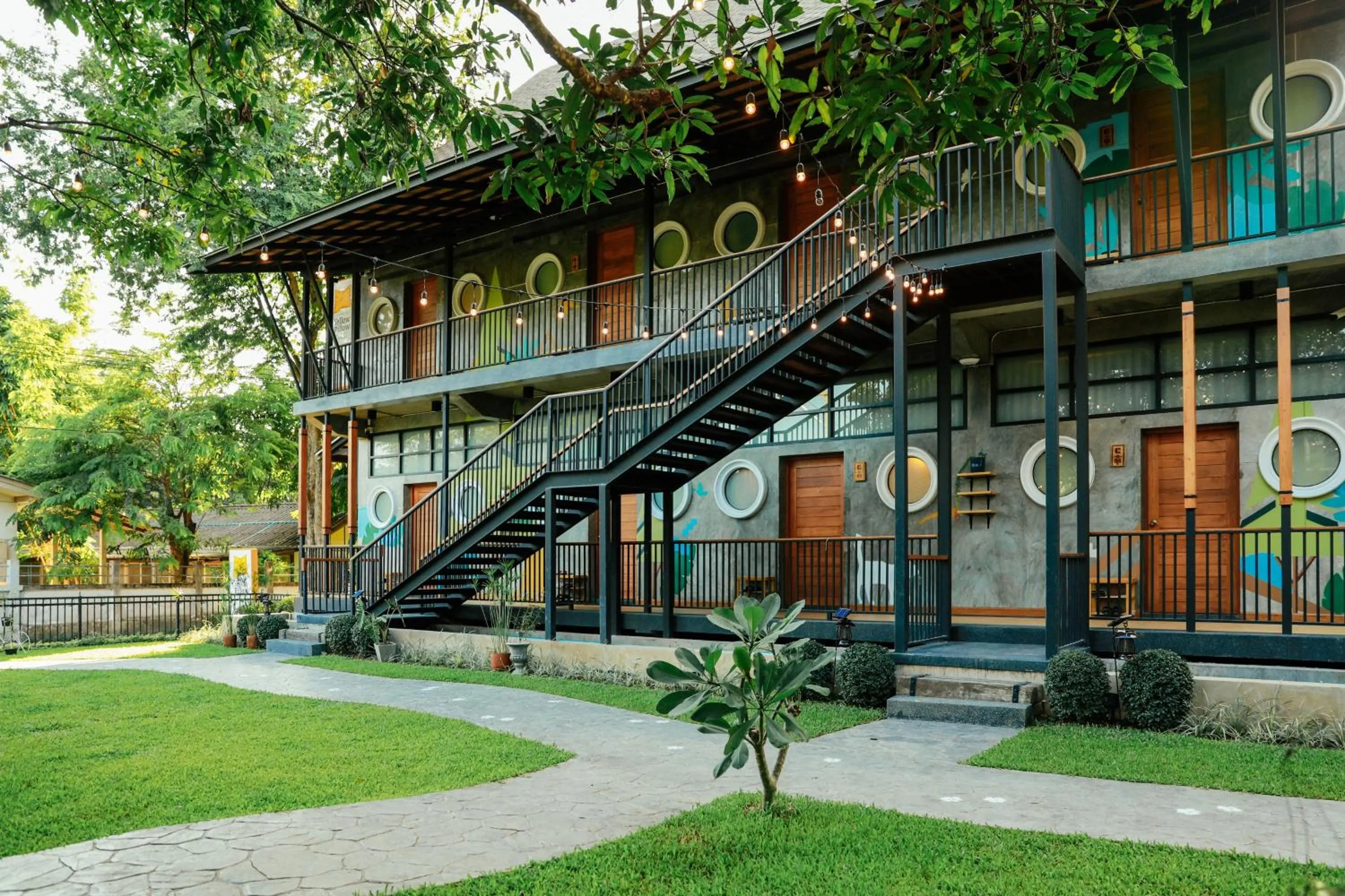 Property building in Yellow Pillow village