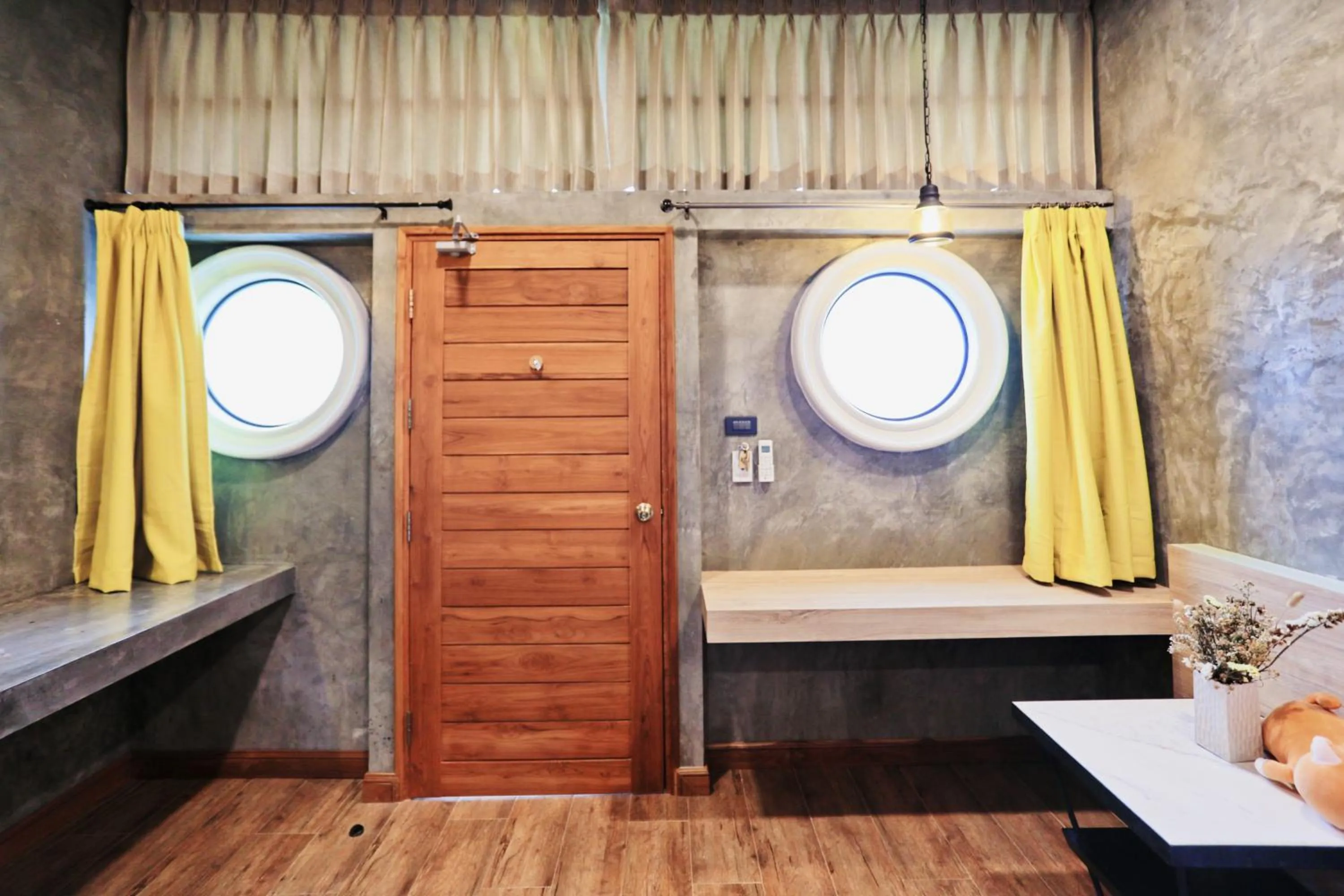 Bedroom, Bed in Yellow Pillow village