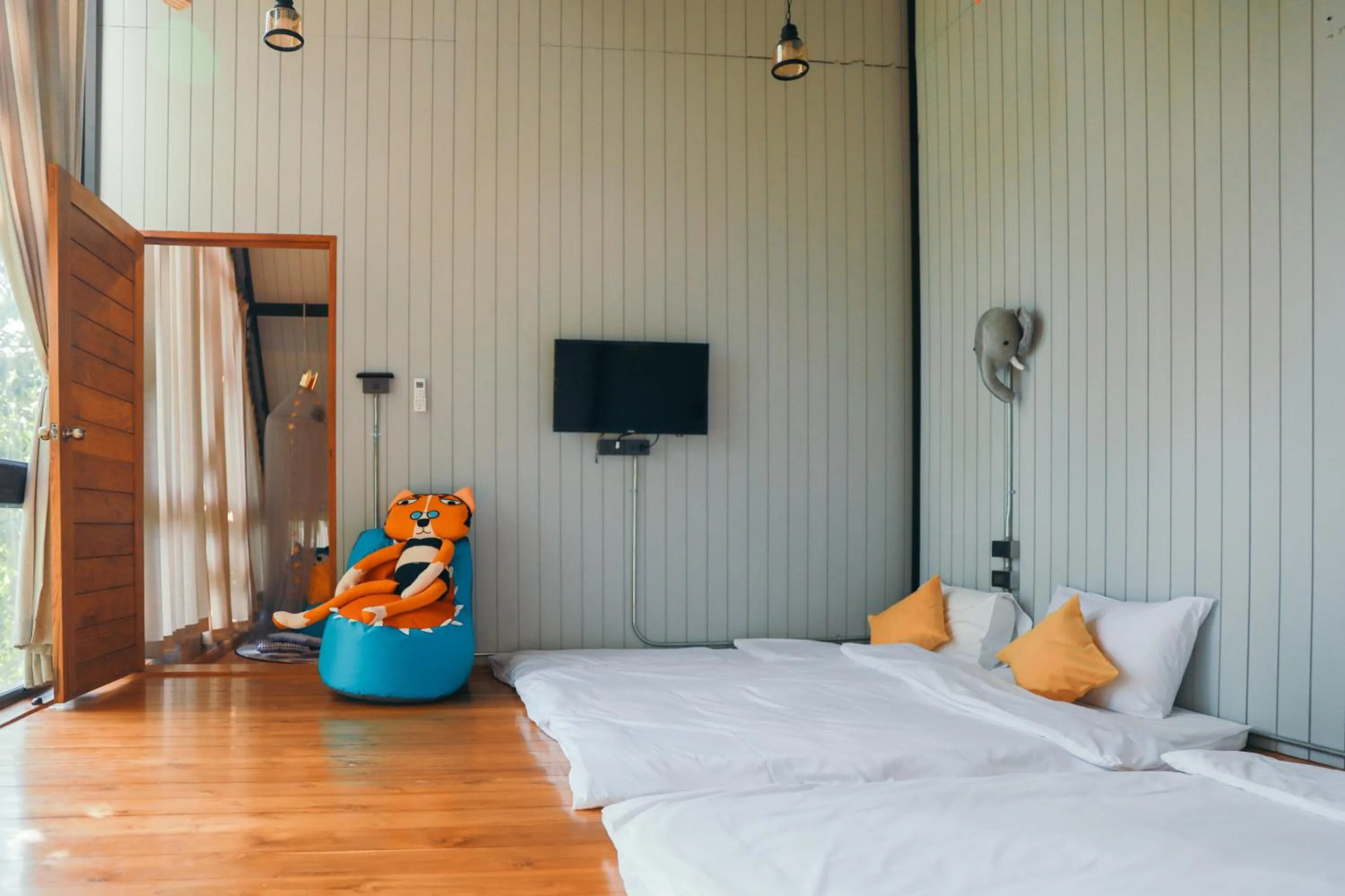 Bed in Yellow Pillow village