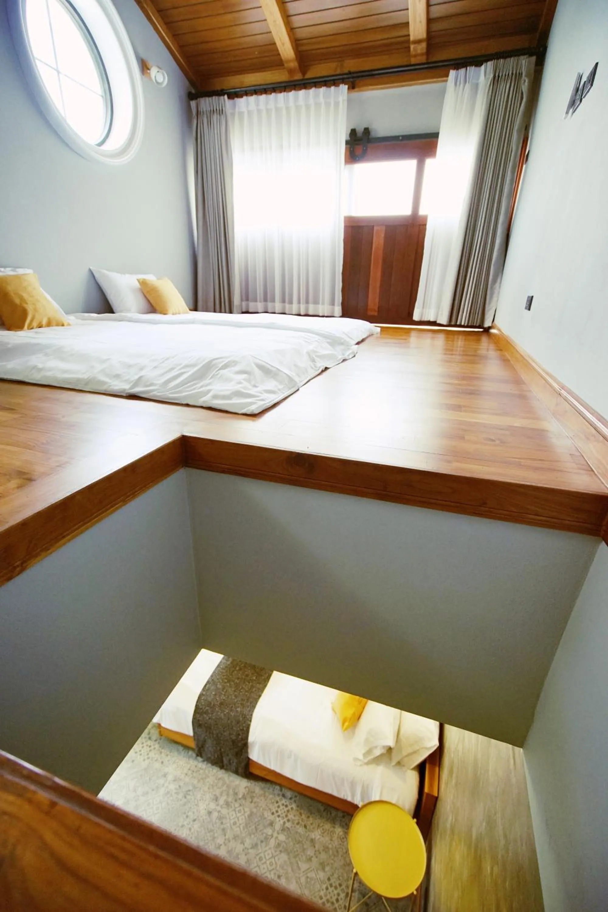 Bedroom, Bed in Yellow Pillow village