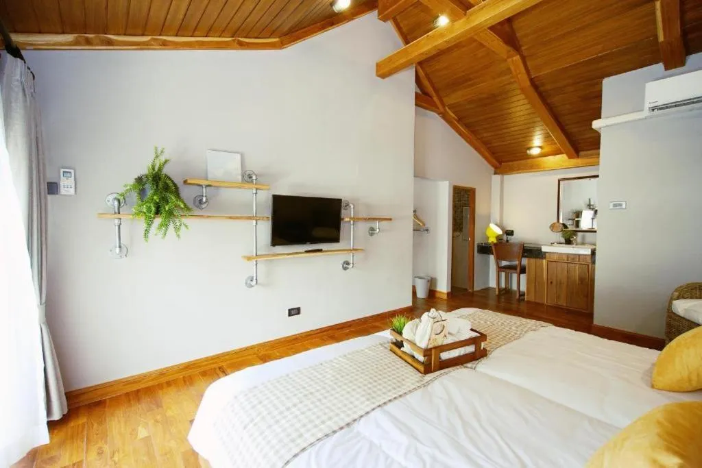 Bed in Yellow Pillow village