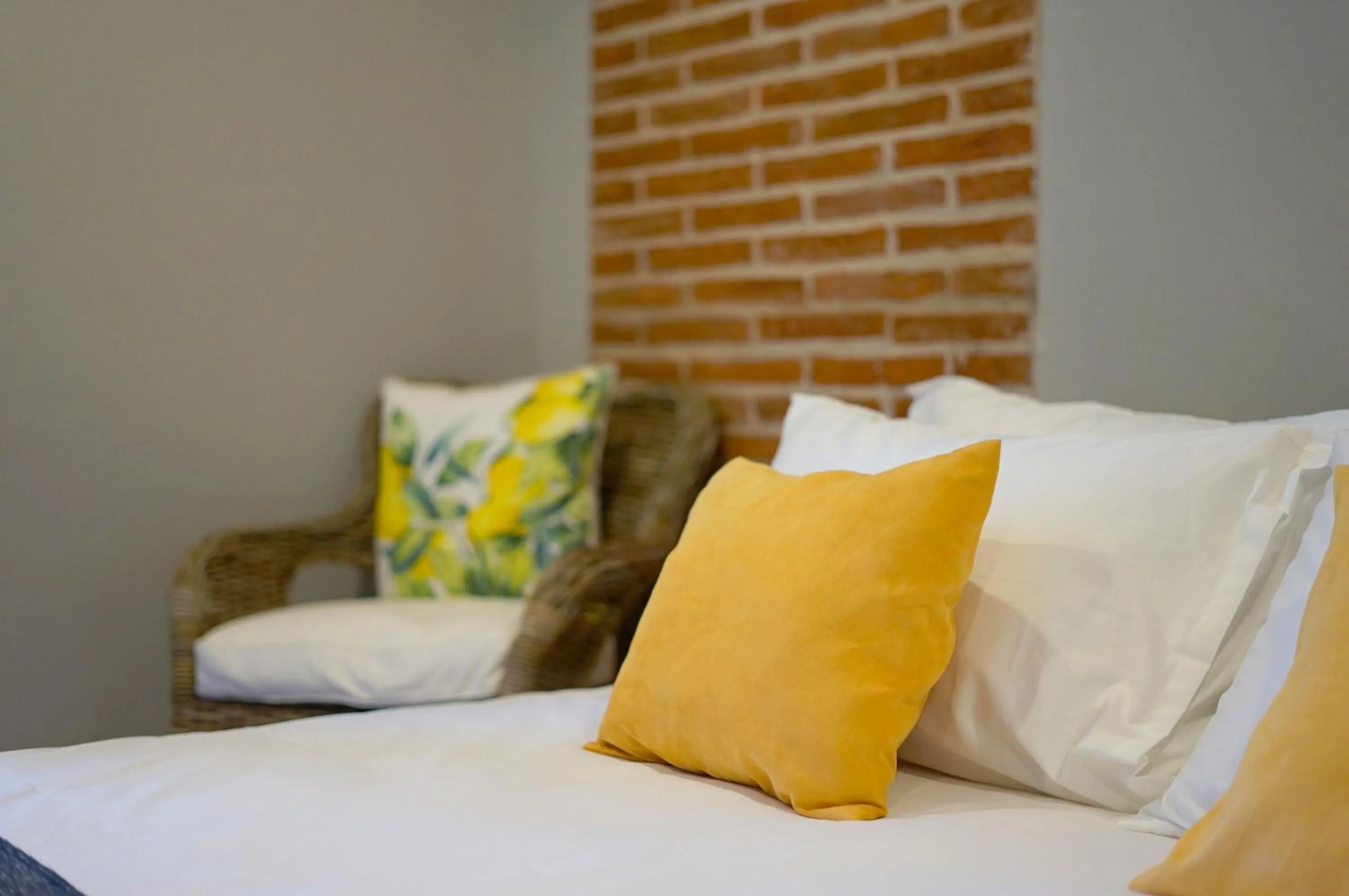 Bed in Yellow Pillow village