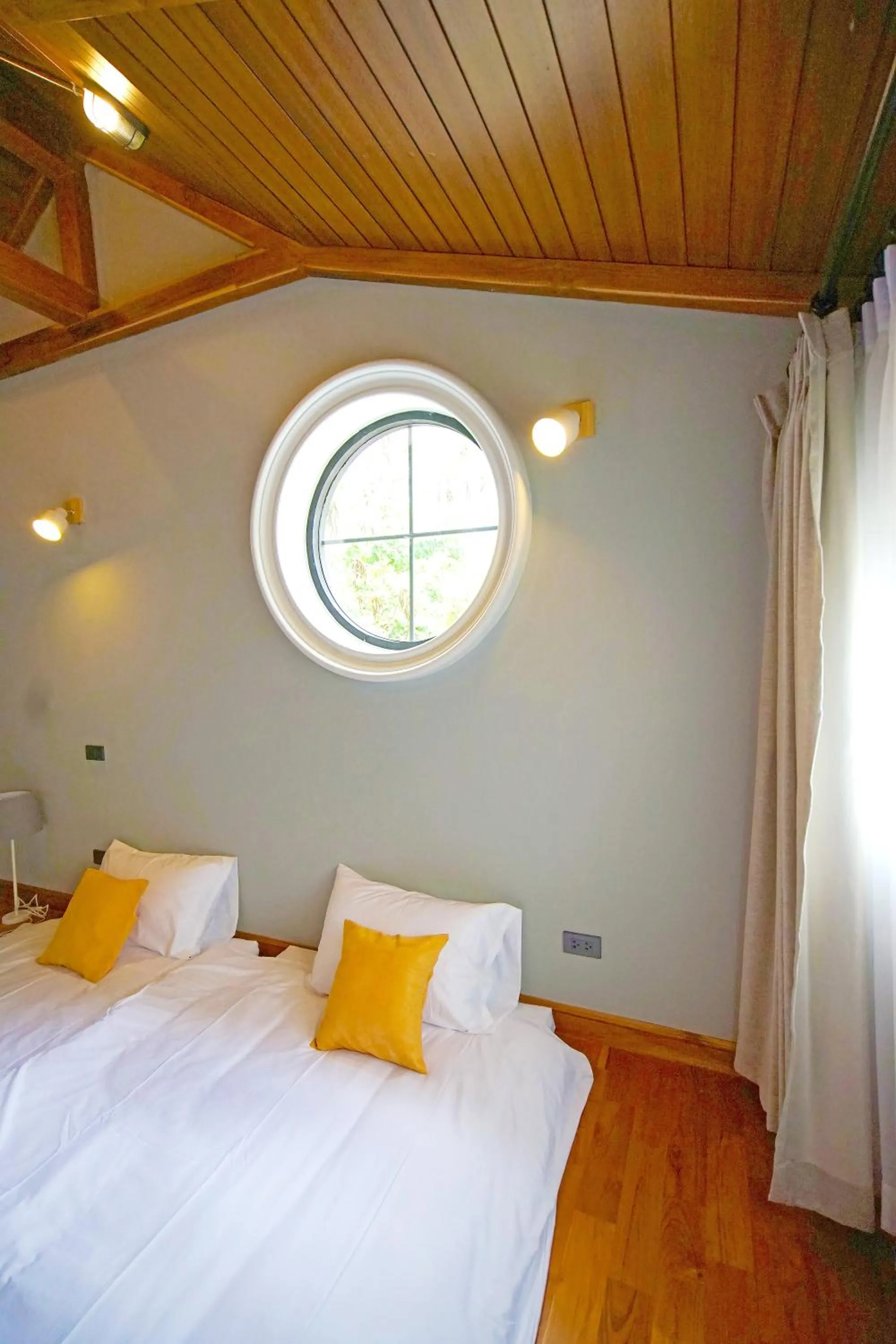 Bedroom, Bed in Yellow Pillow village