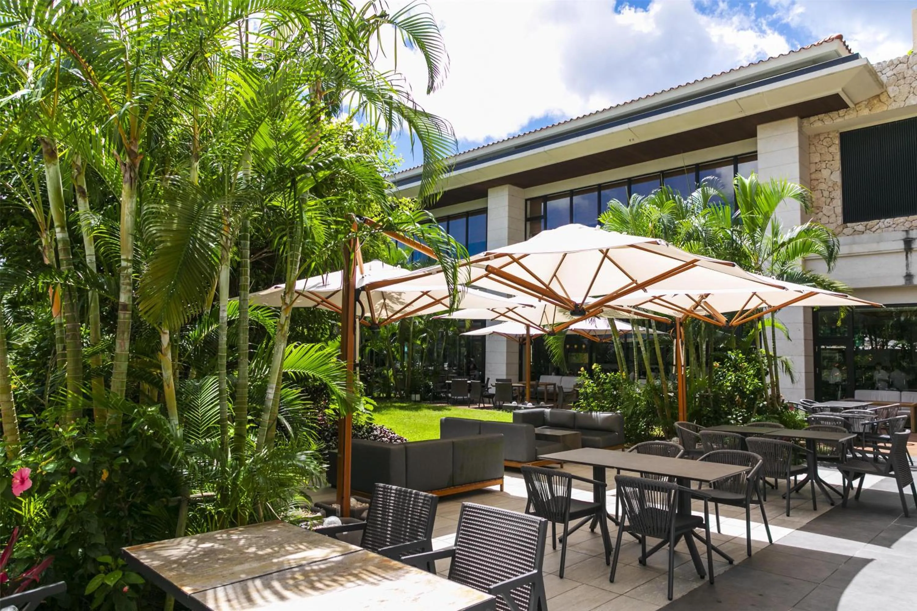 Patio in Hyatt Regency Seragaki Island Okinawa