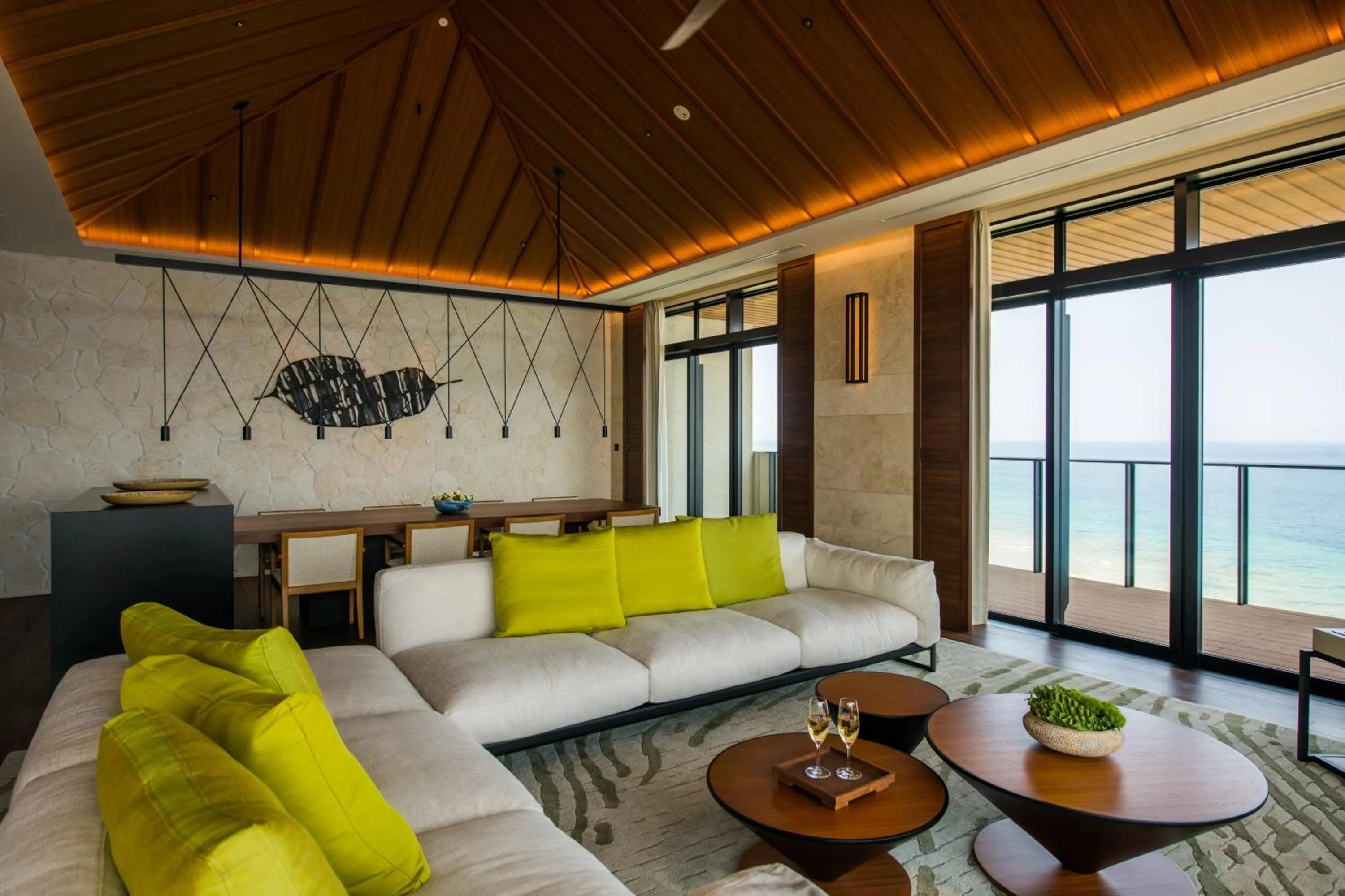 Living room in Hyatt Regency Seragaki Island Okinawa