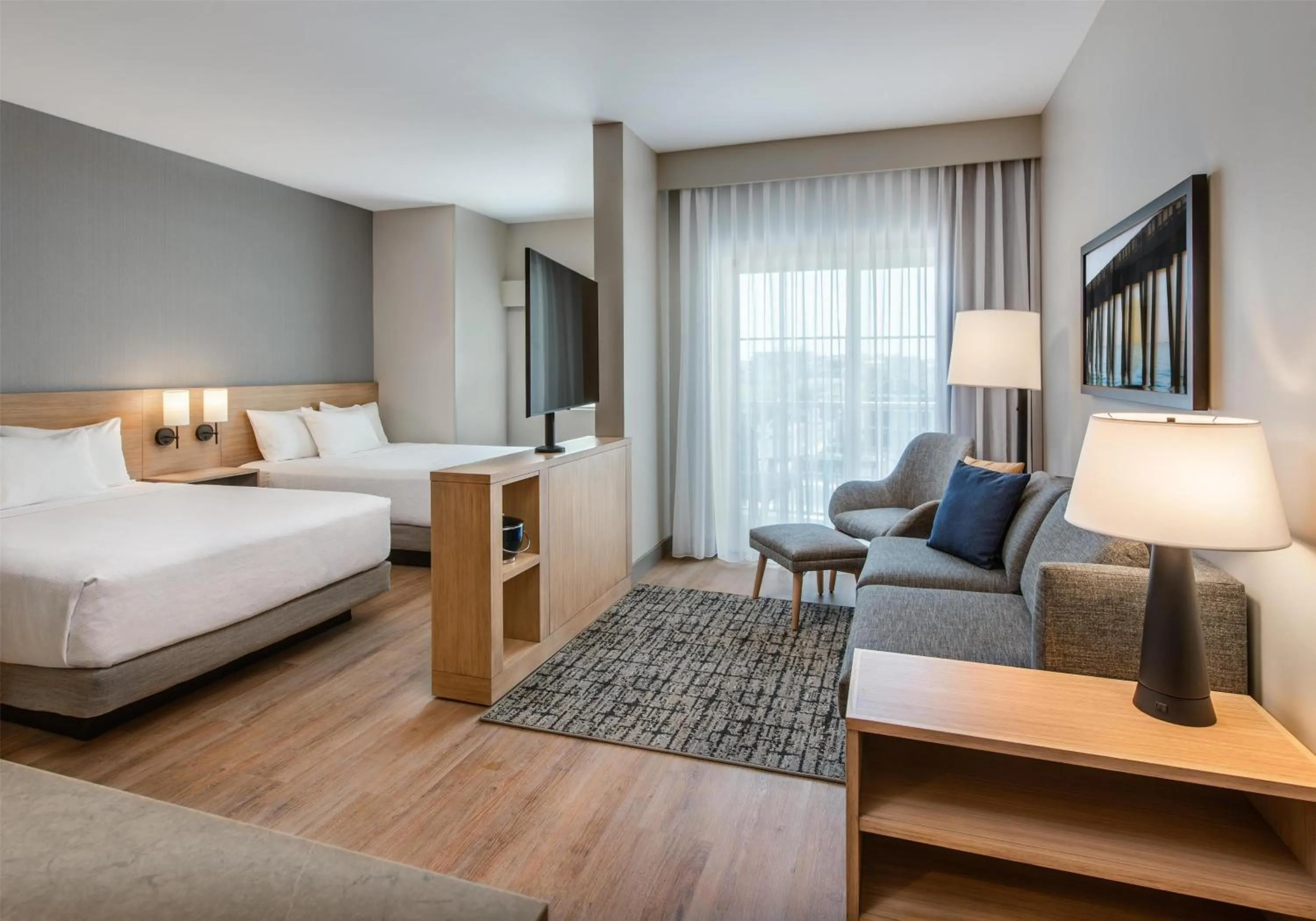 Photo of the whole room, Bed in Hyatt Place Ocean City Oceanfront