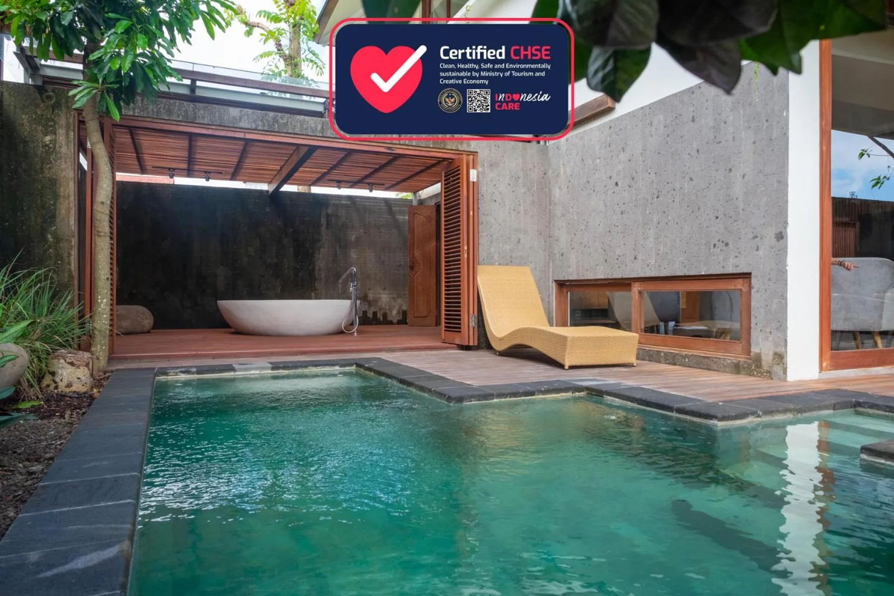 Swimming pool in Tegal Sari Accommodation Ubud