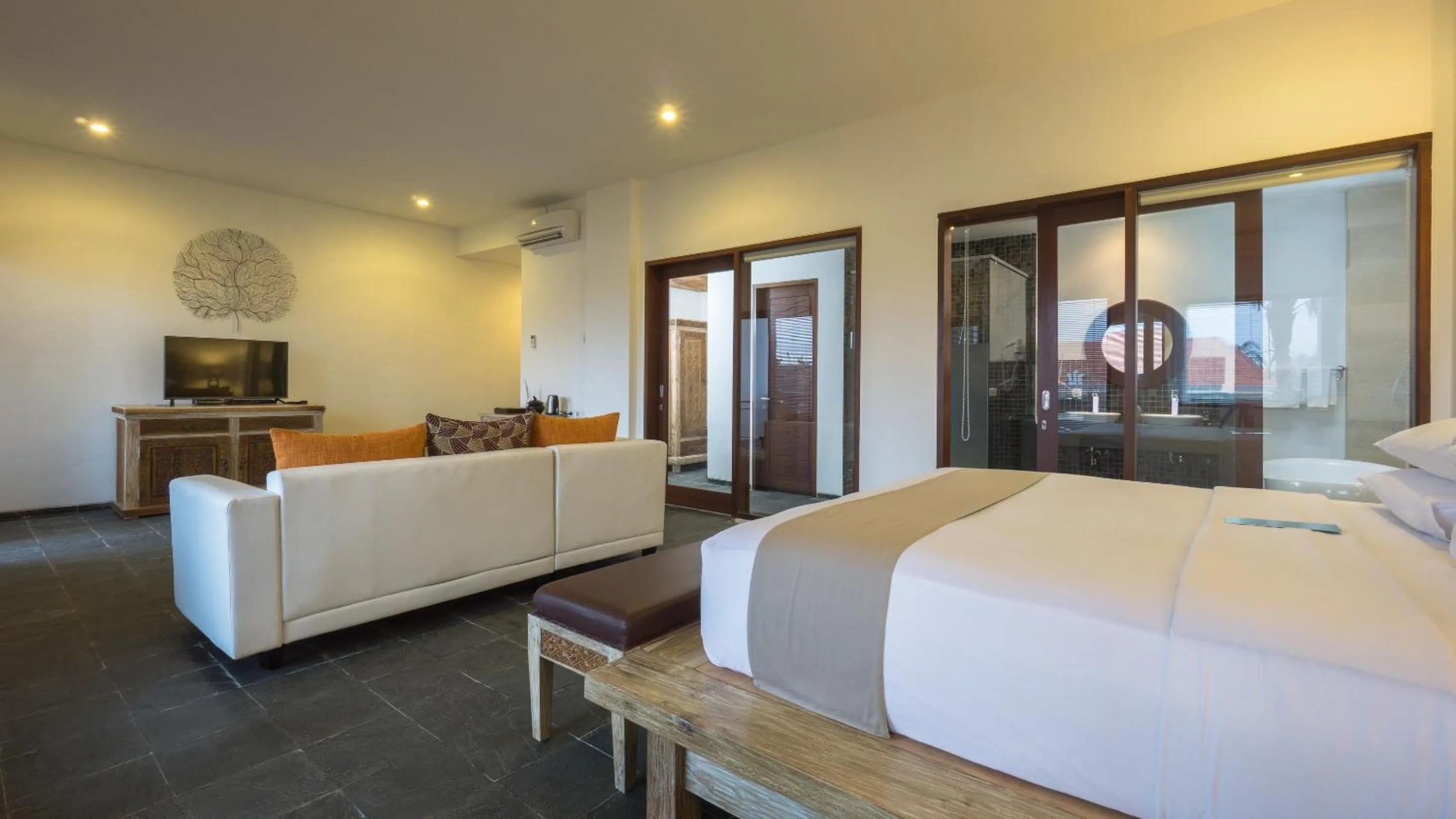 Bed in Tegal Sari Accommodation Ubud