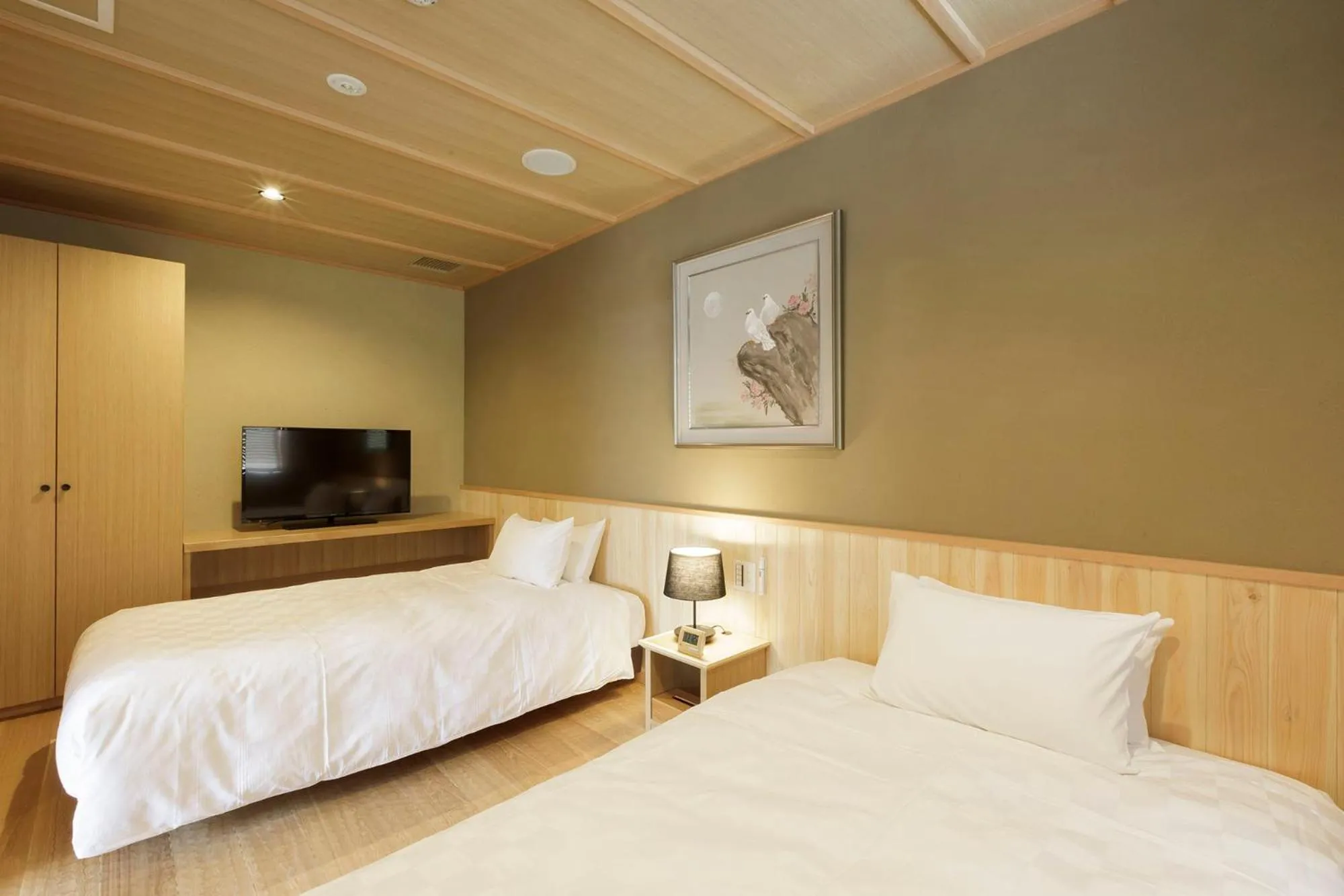 Bedroom, Bed in Hotel Shiki no Yakata Nasu