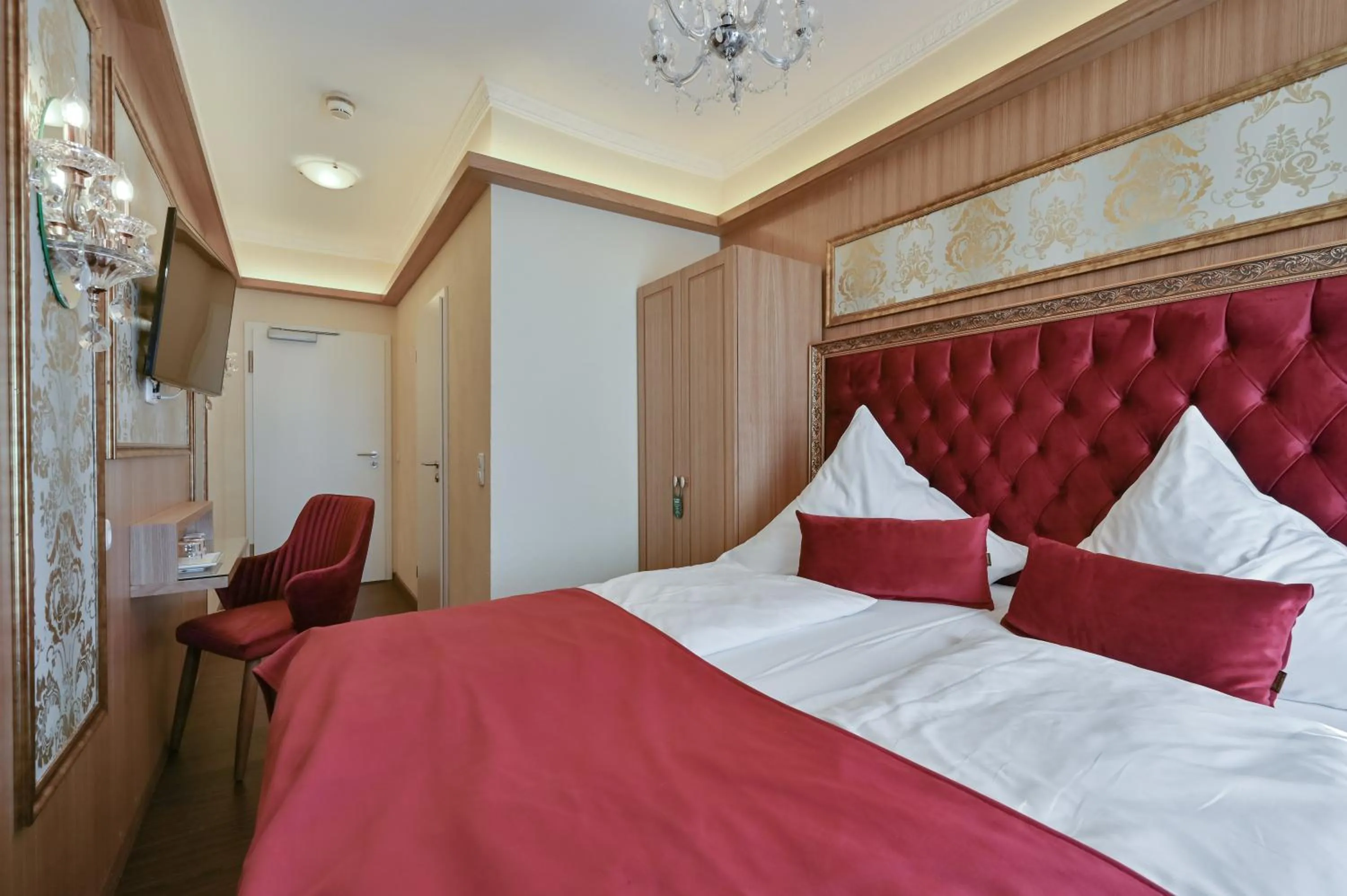 Bed in Hotel Ludwigs