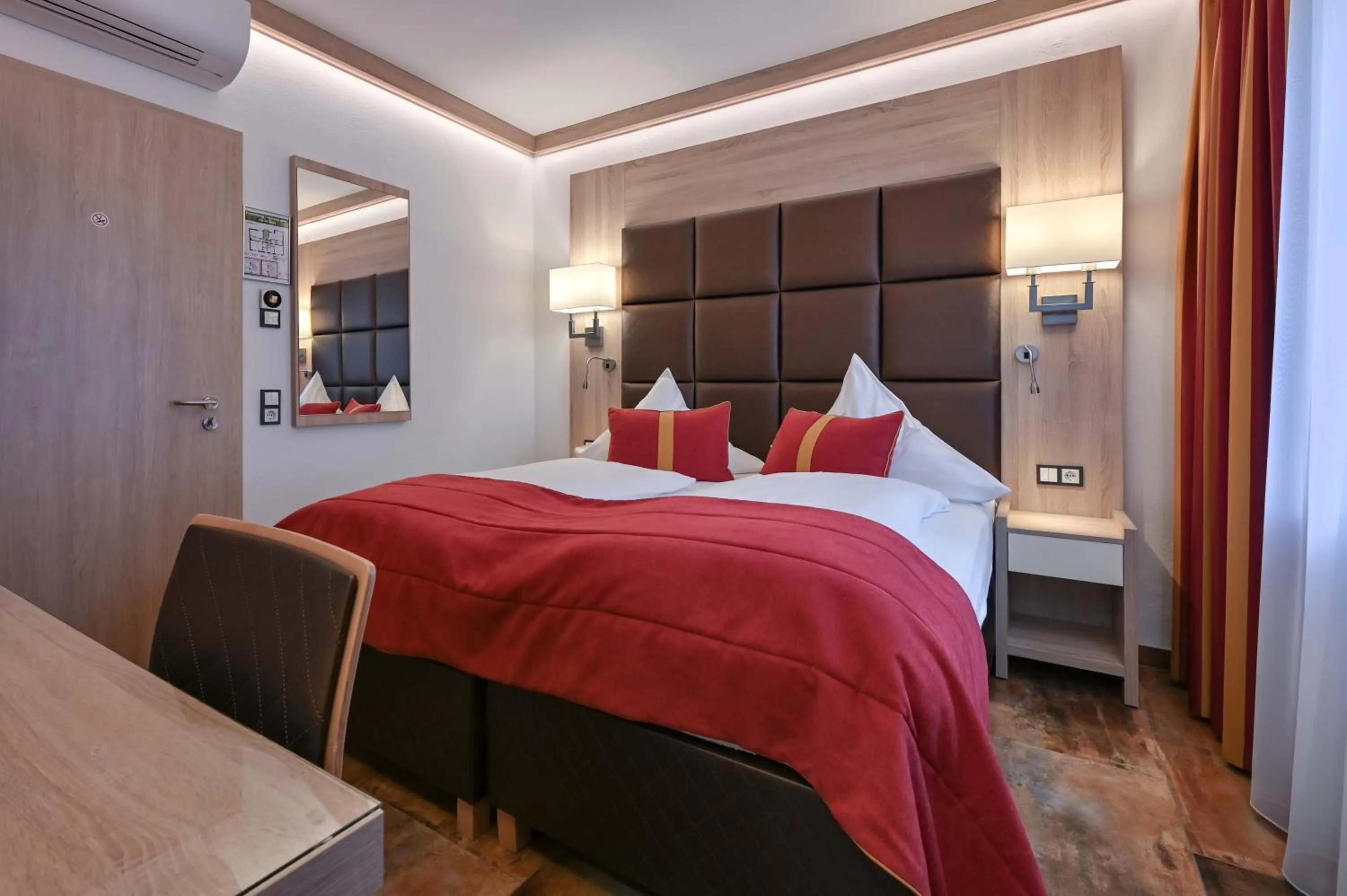 Bed in Hotel Ludwigs