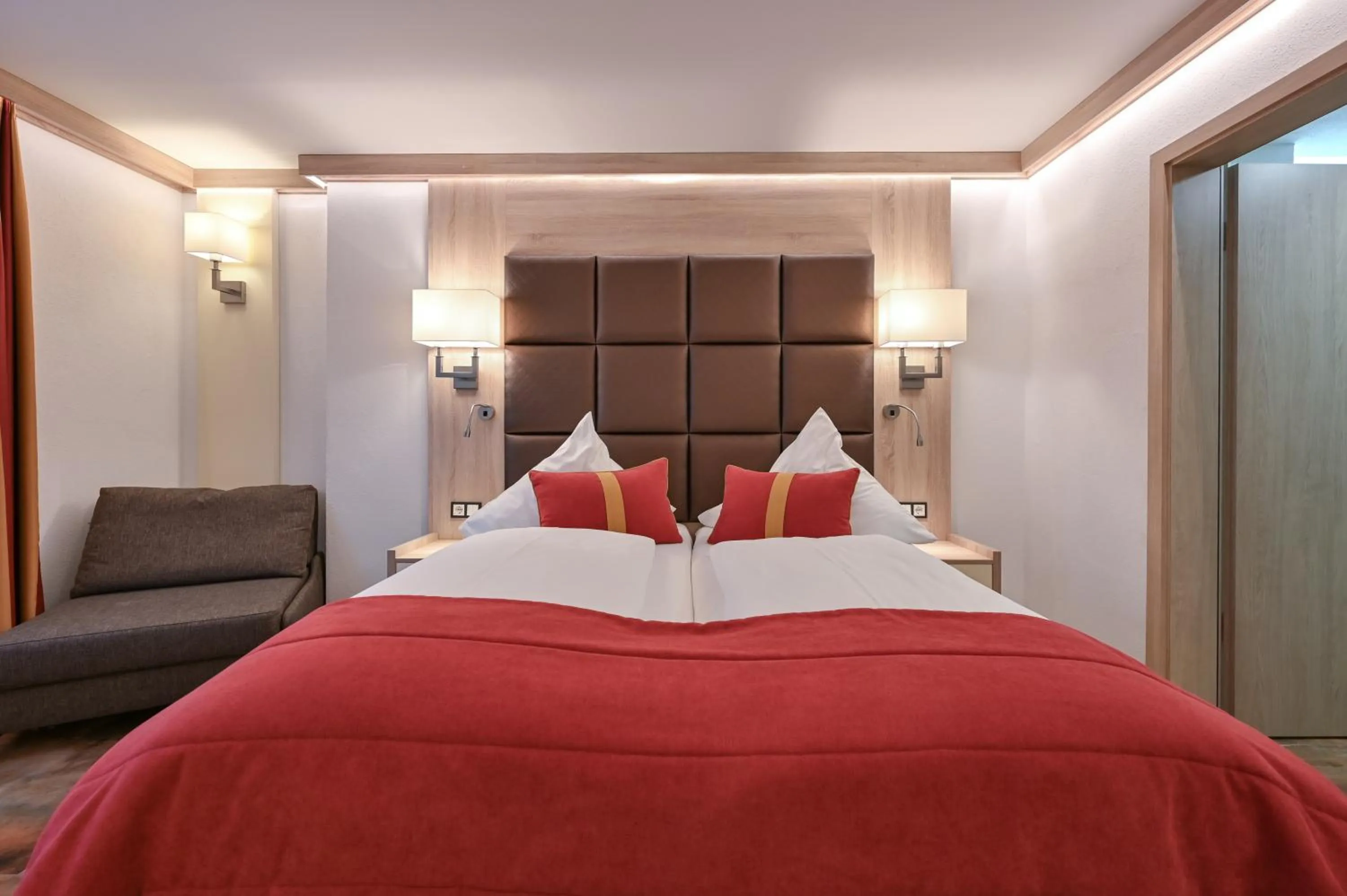 Bed in Hotel Ludwigs