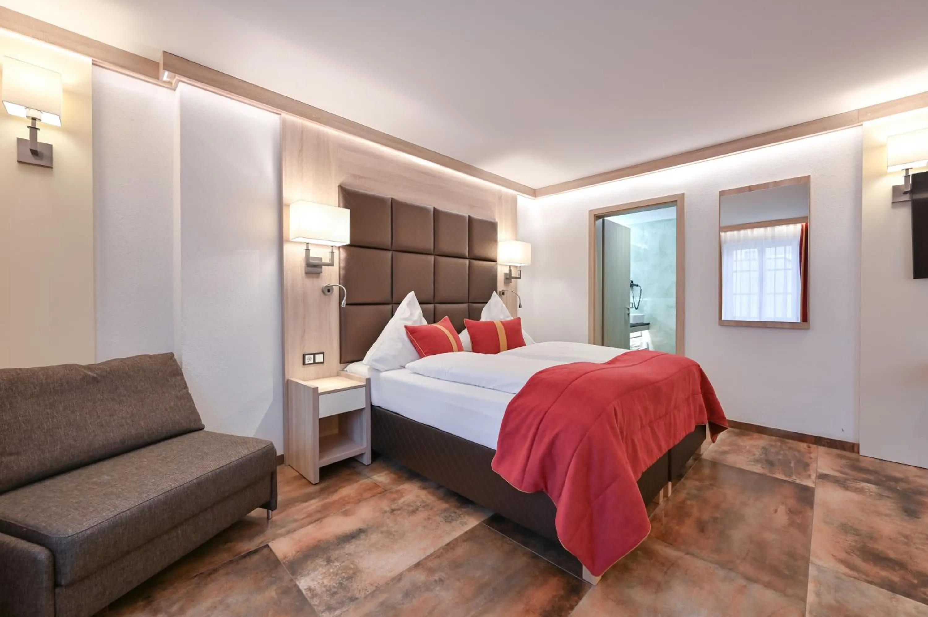 Living room, Bed in Hotel Ludwigs