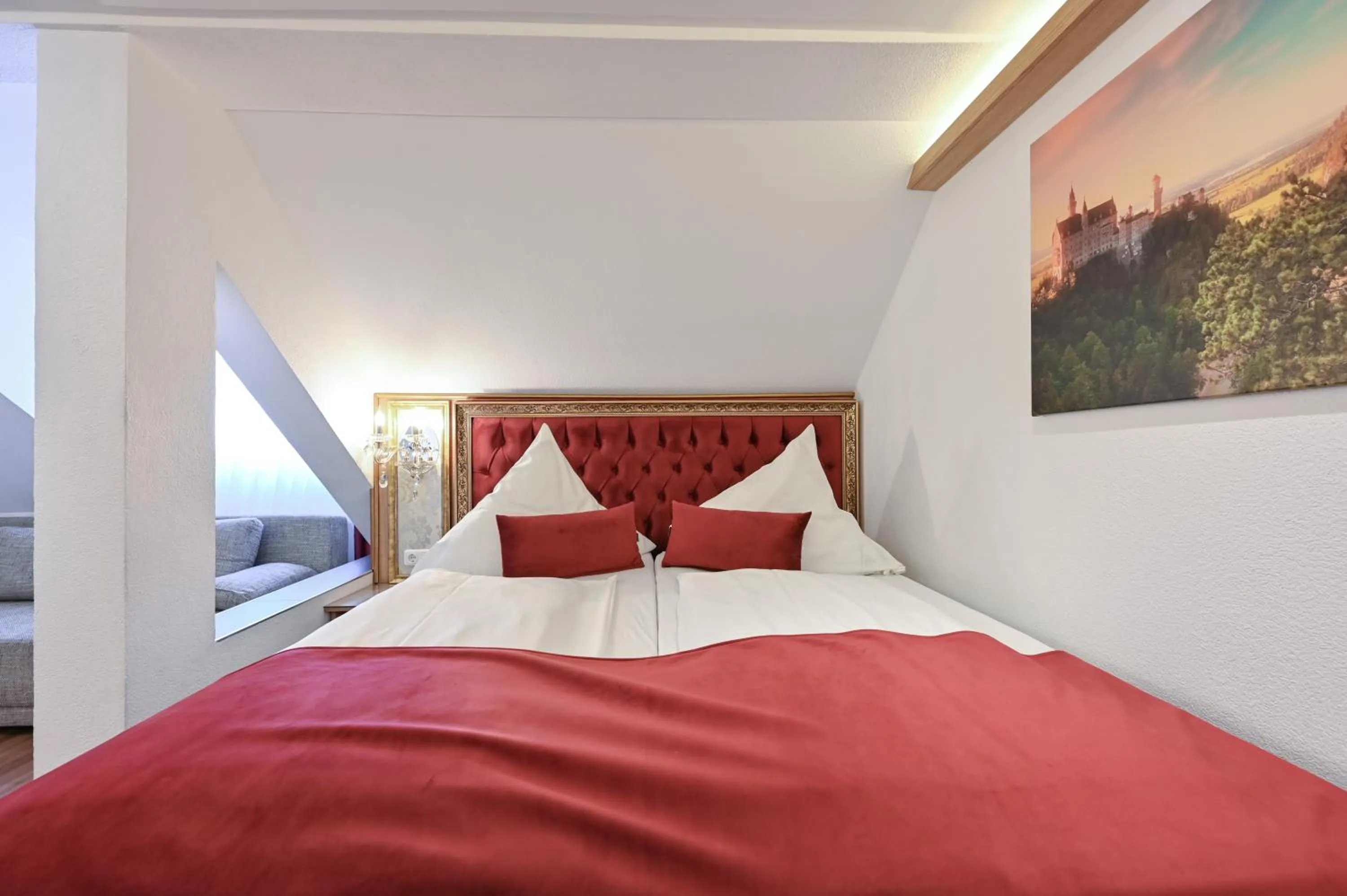 Bed in Hotel Ludwigs