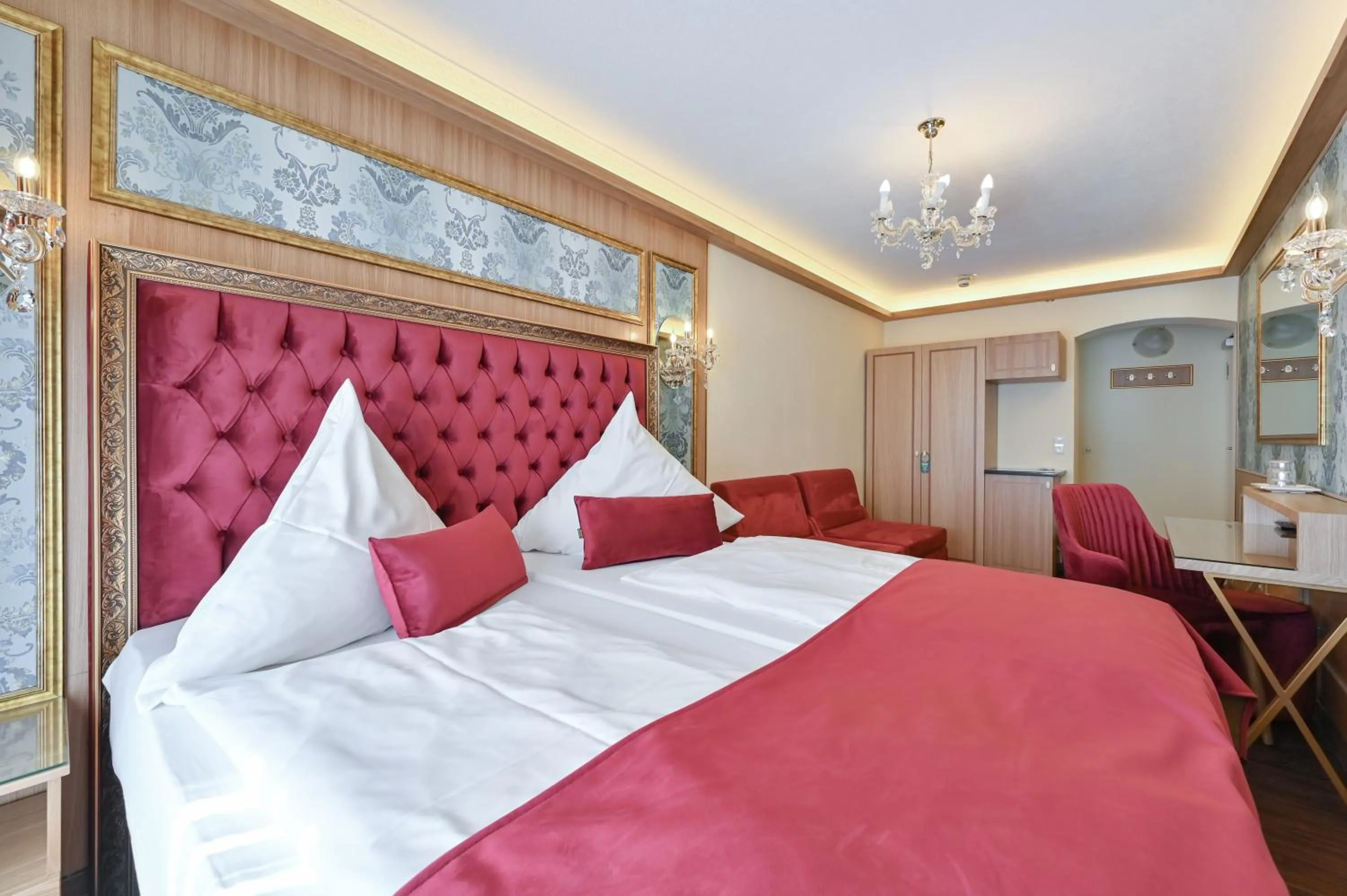 Bed in Hotel Ludwigs