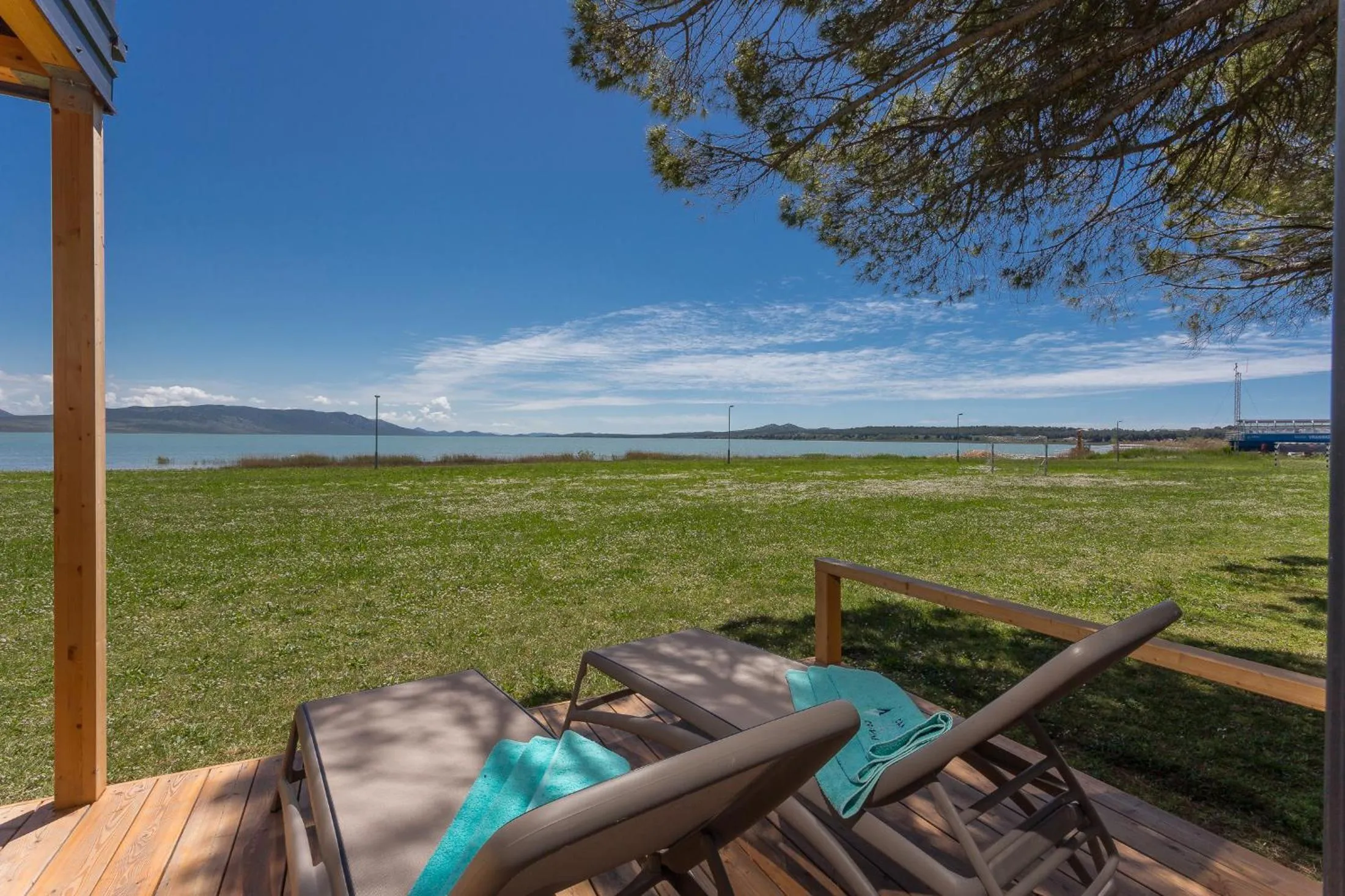 Balcony/Terrace in Camp Vransko lake - Mobile homes
