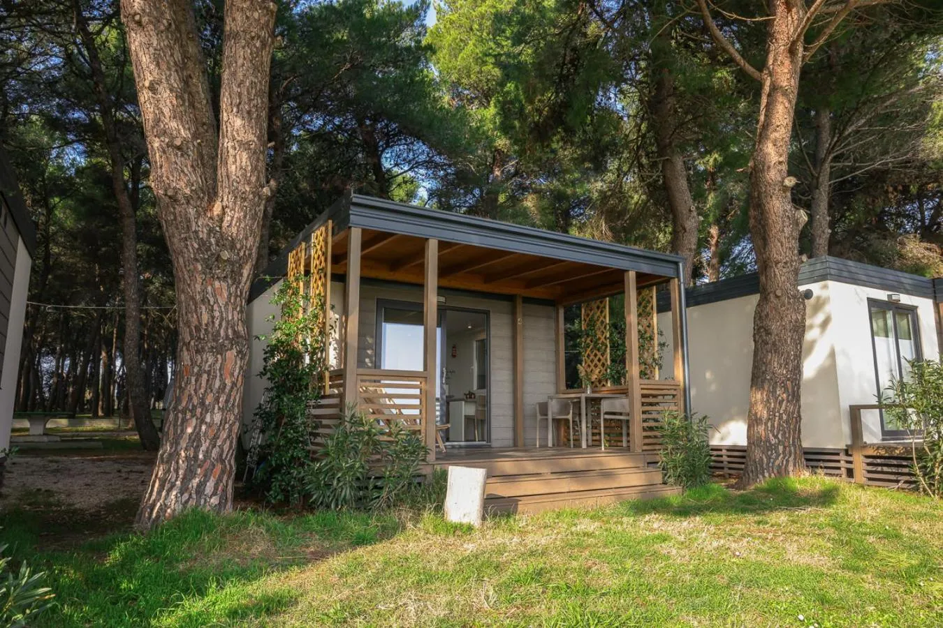 Balcony/Terrace in Camp Vransko lake - Mobile homes