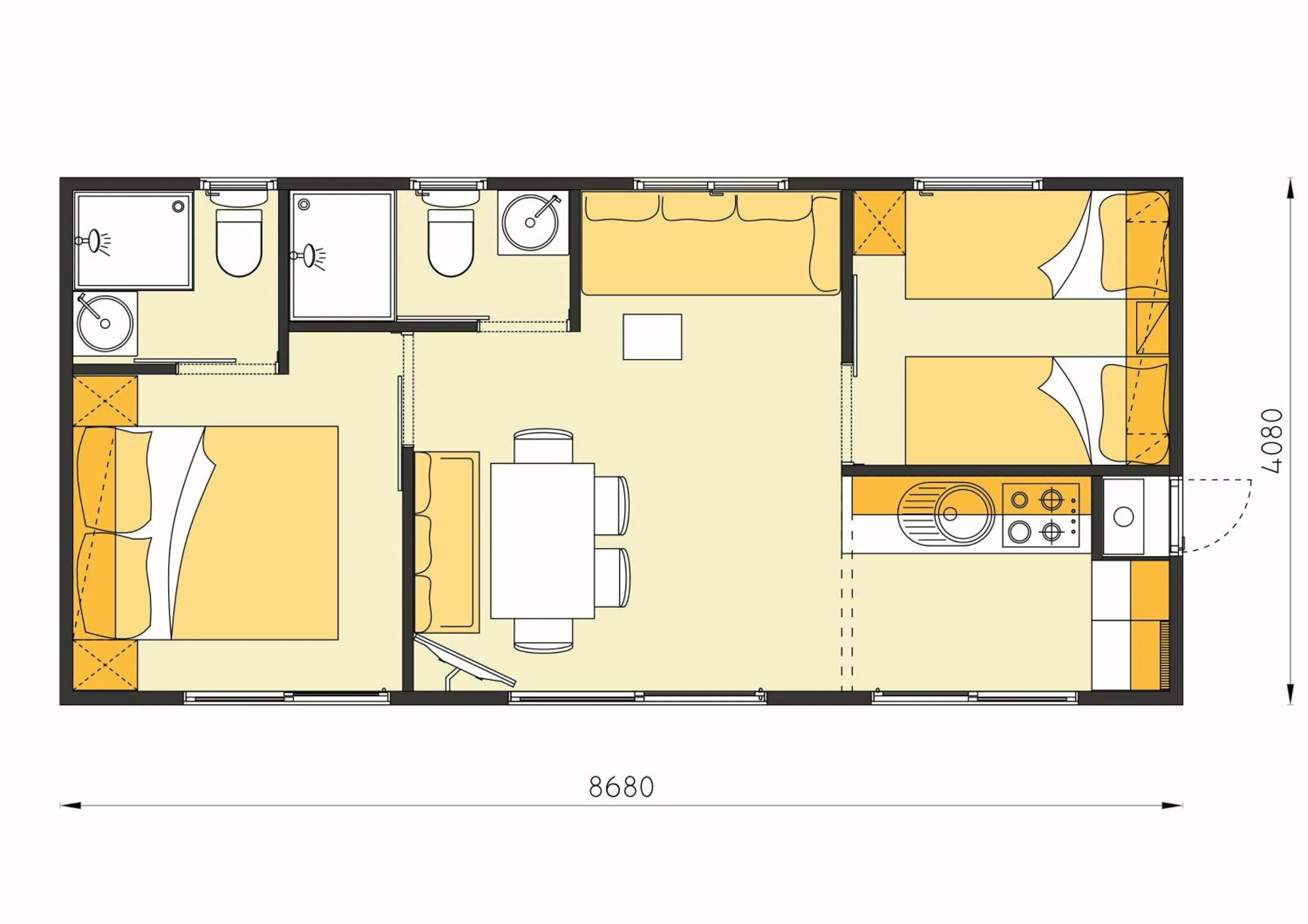 Property building in Camp Vransko lake - Mobile homes