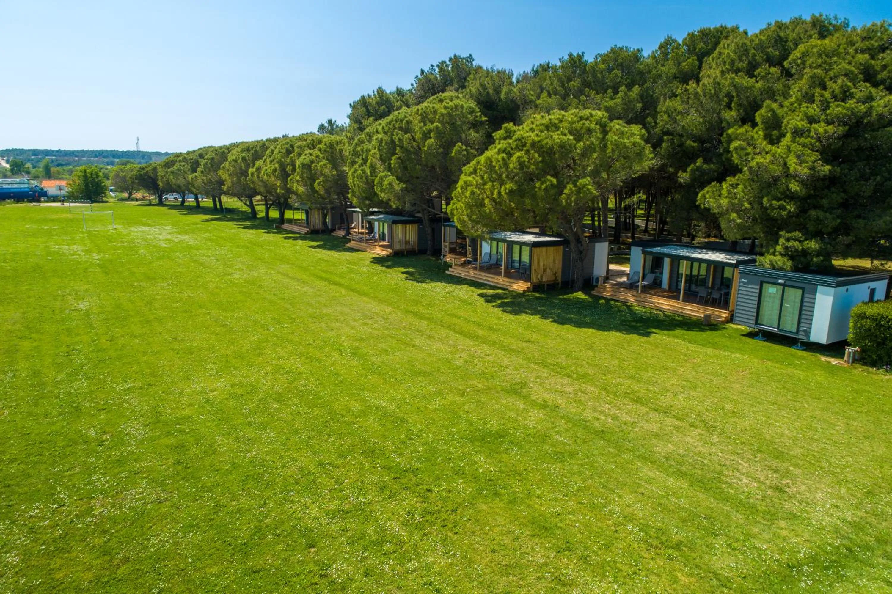 Garden view in Camp Vransko lake - Mobile homes