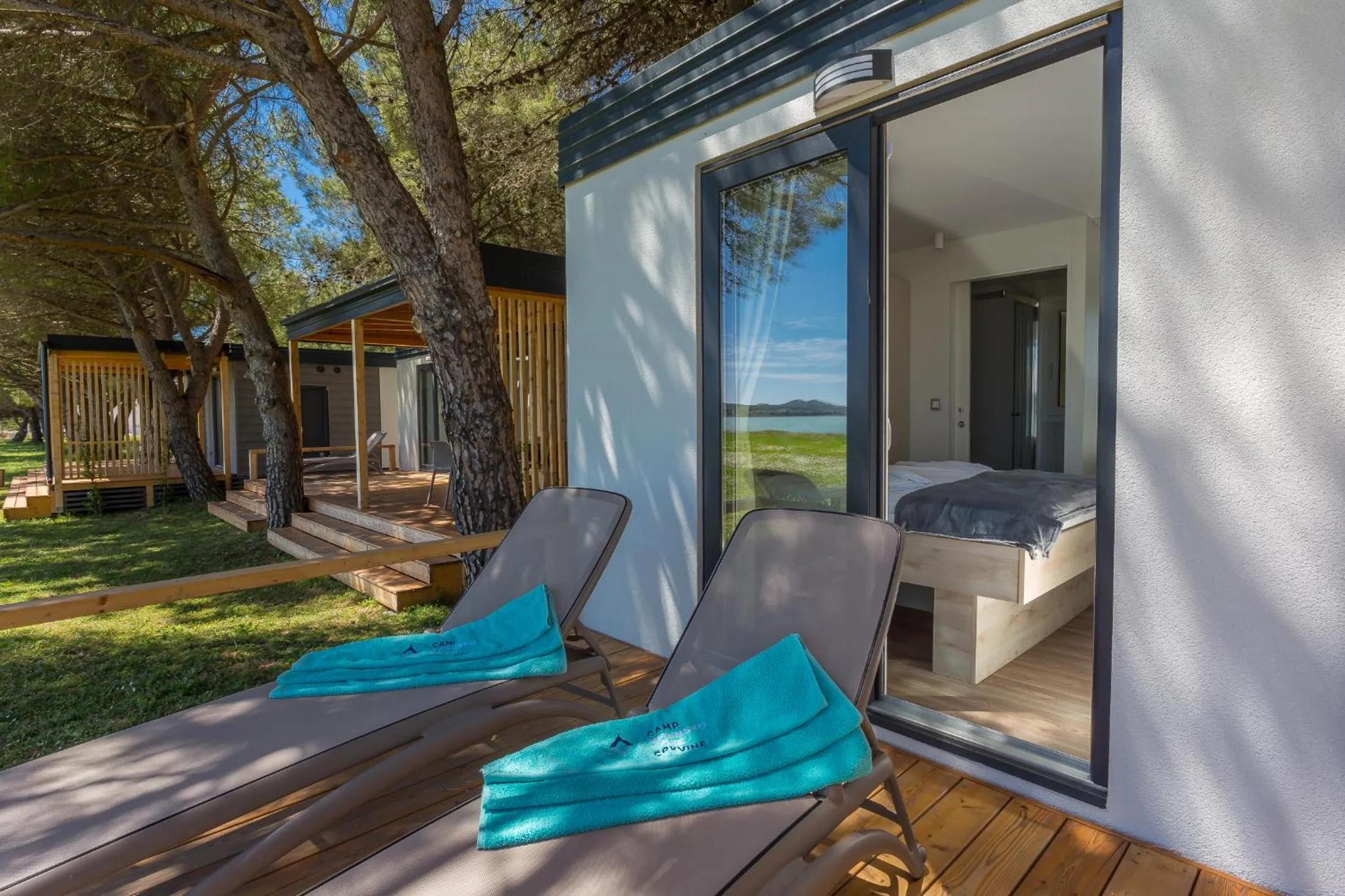 Balcony/Terrace in Camp Vransko lake - Mobile homes