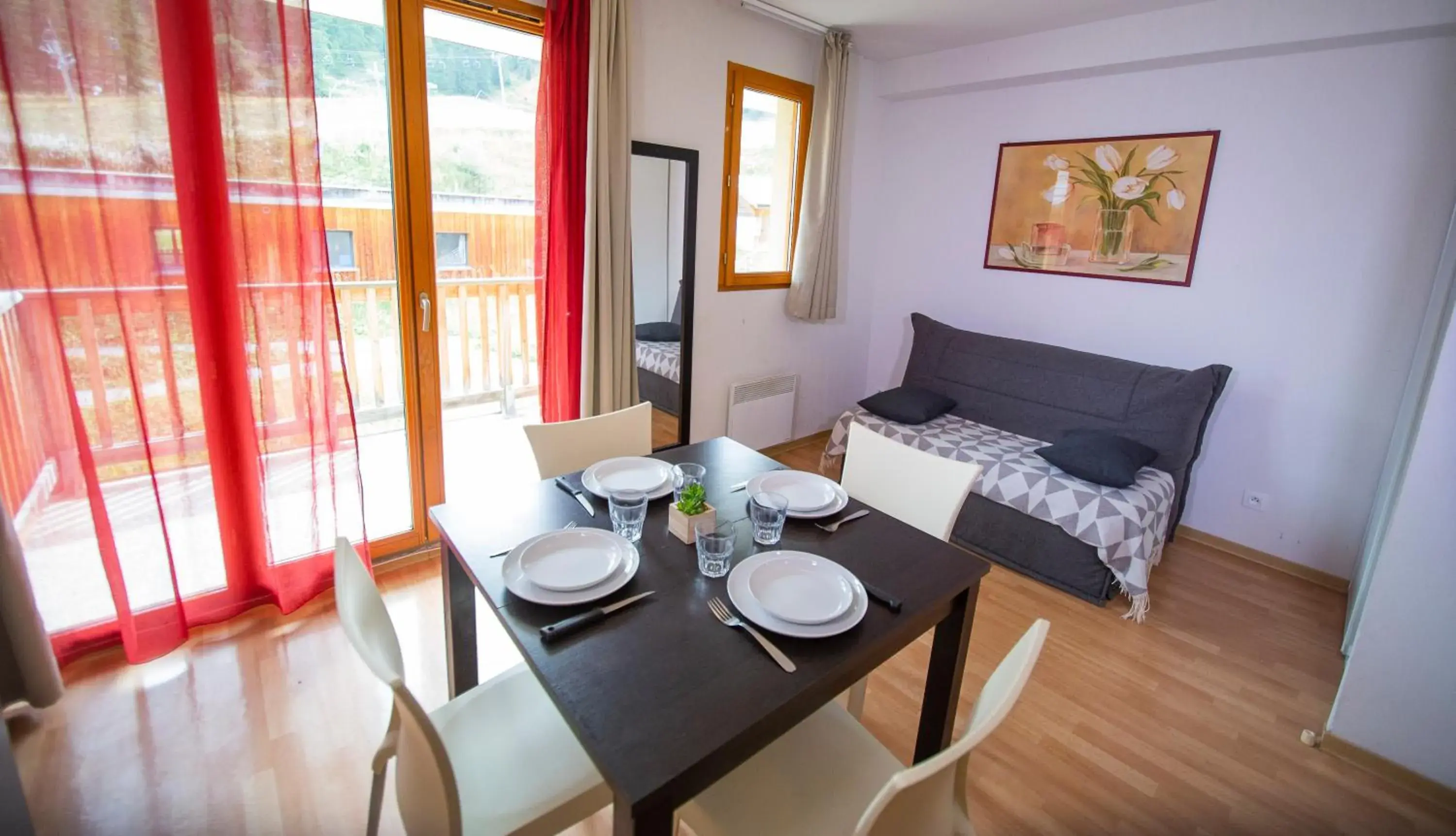 Studio with Ski Slopes View in Les Terrasses du Soleil d'Or By Infini Mountain Studio with Ski Slopes View in Les Terrasses du Soleil d'Or By Infini Mountain