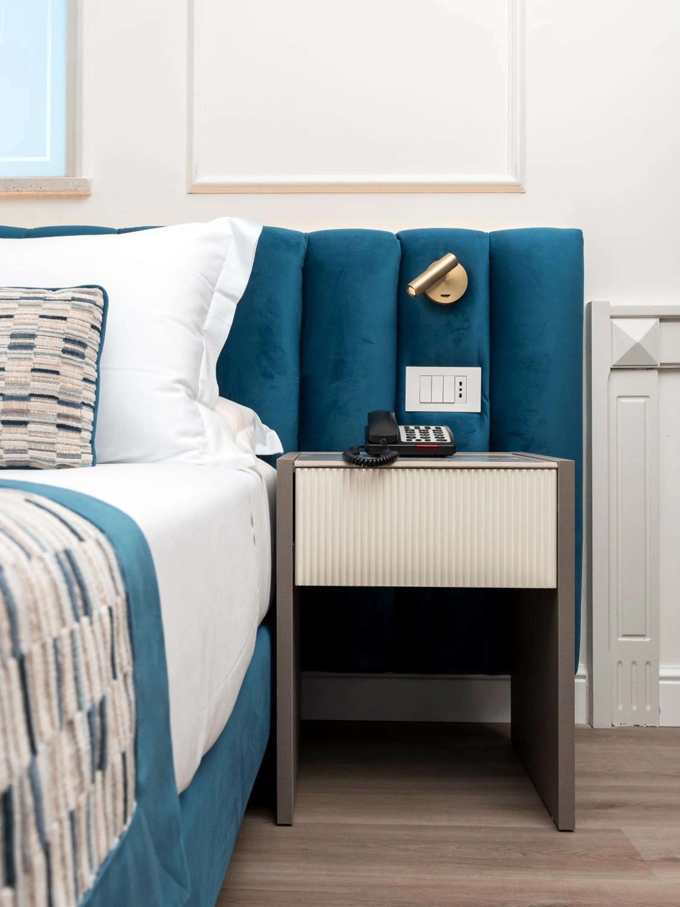 Bed in Hotel Michelangelo