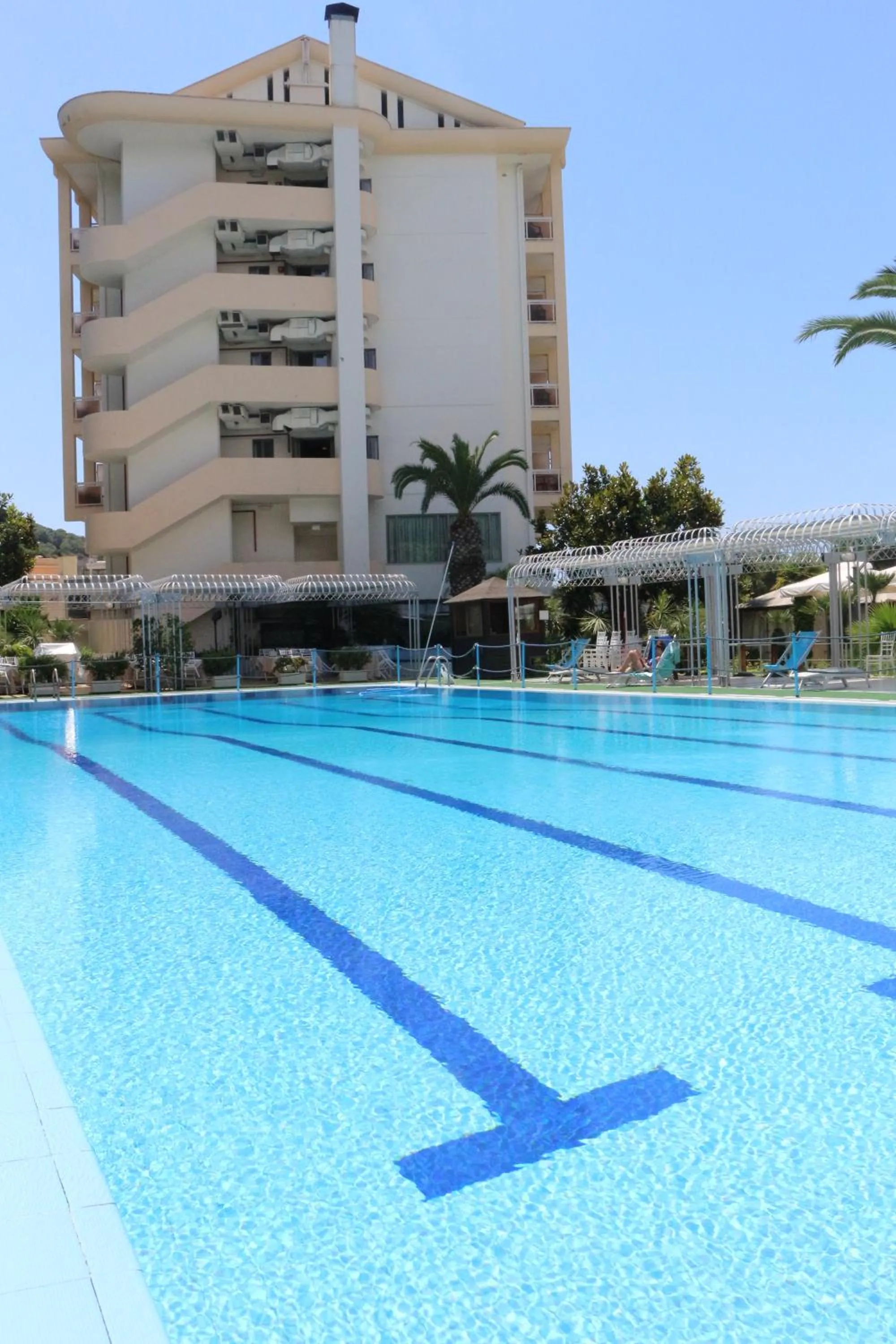 Pool view in Hotel Mirasole International