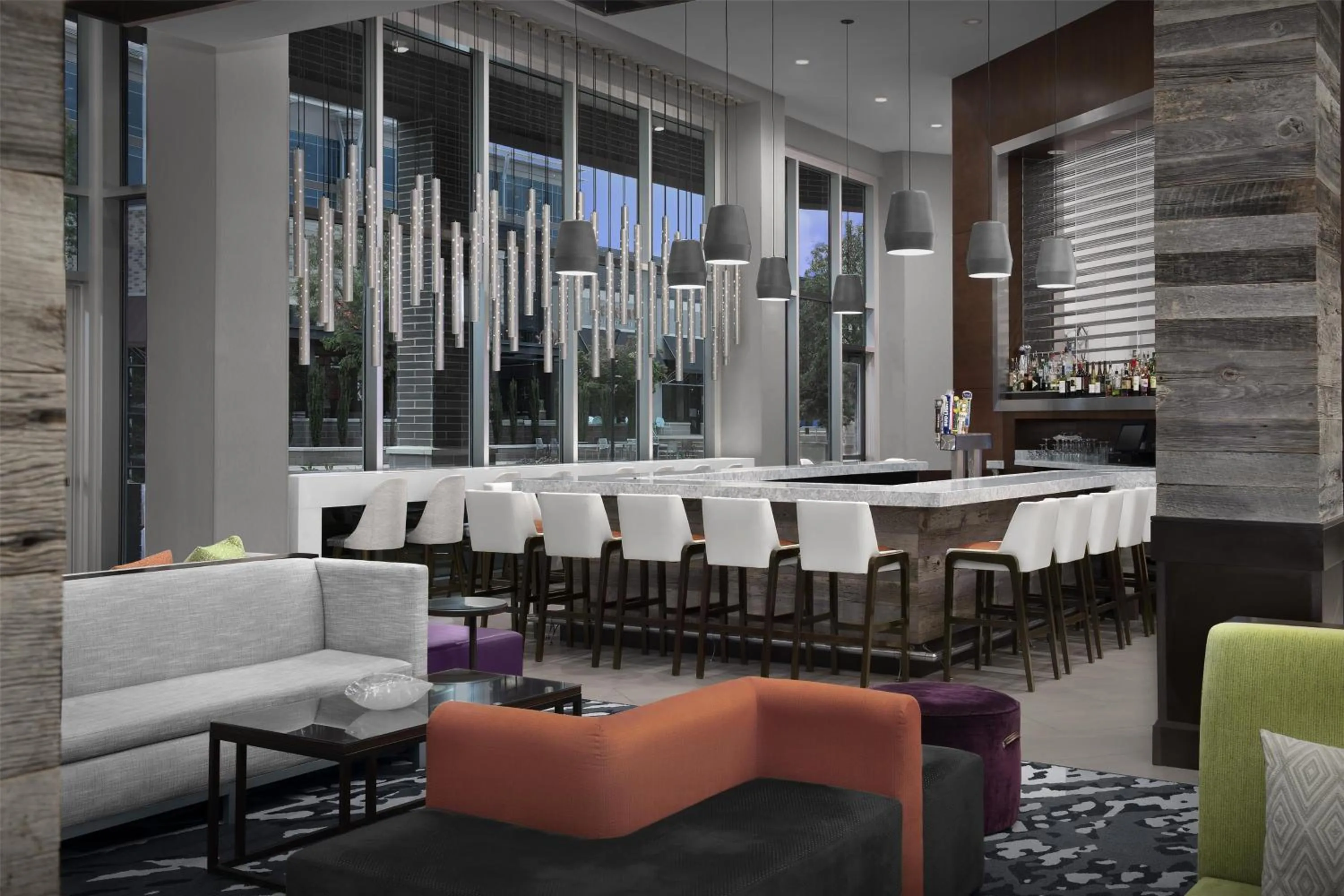 Lounge or bar in Hilton Garden Inn Charlotte Waverly