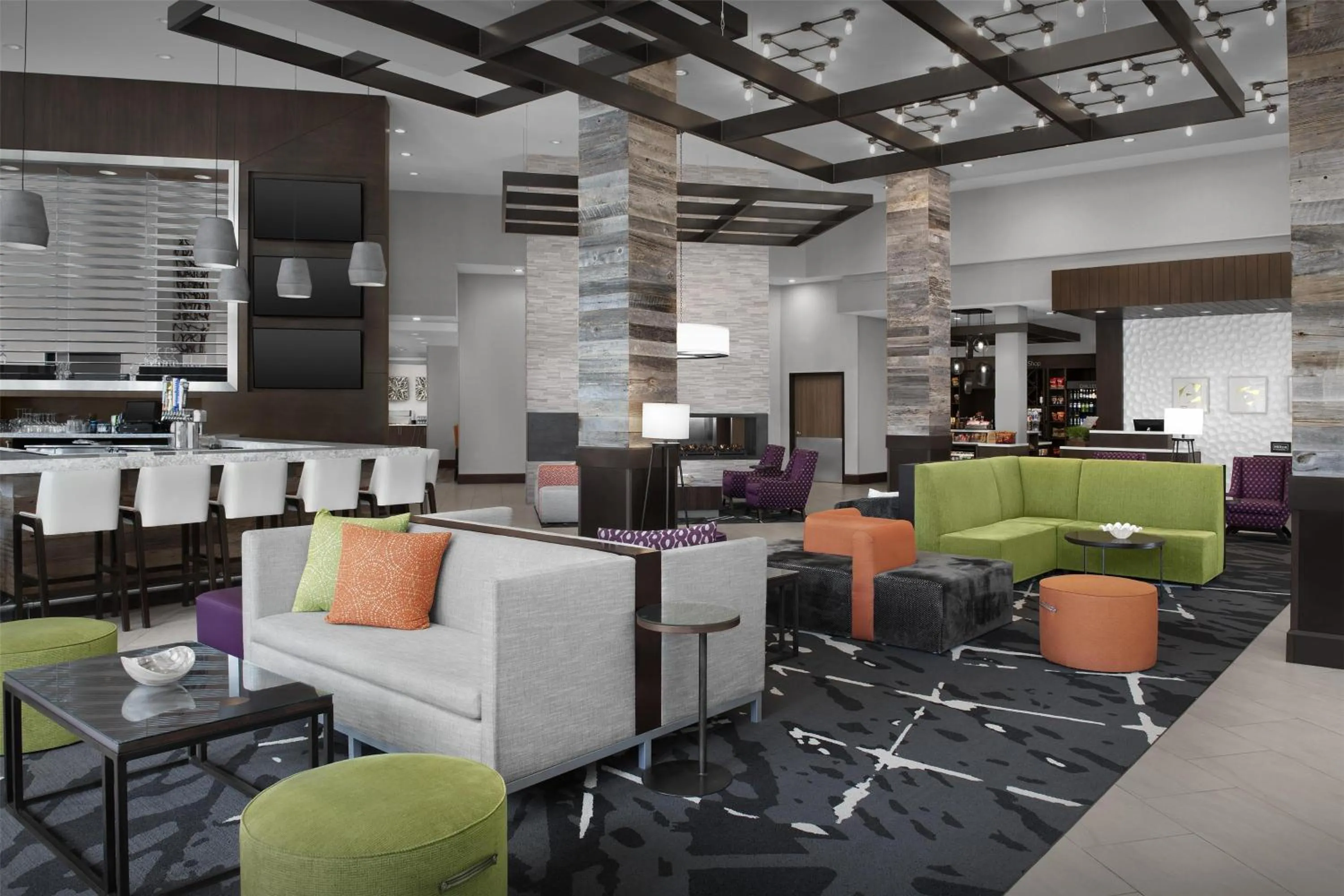 Lobby or reception in Hilton Garden Inn Charlotte Waverly